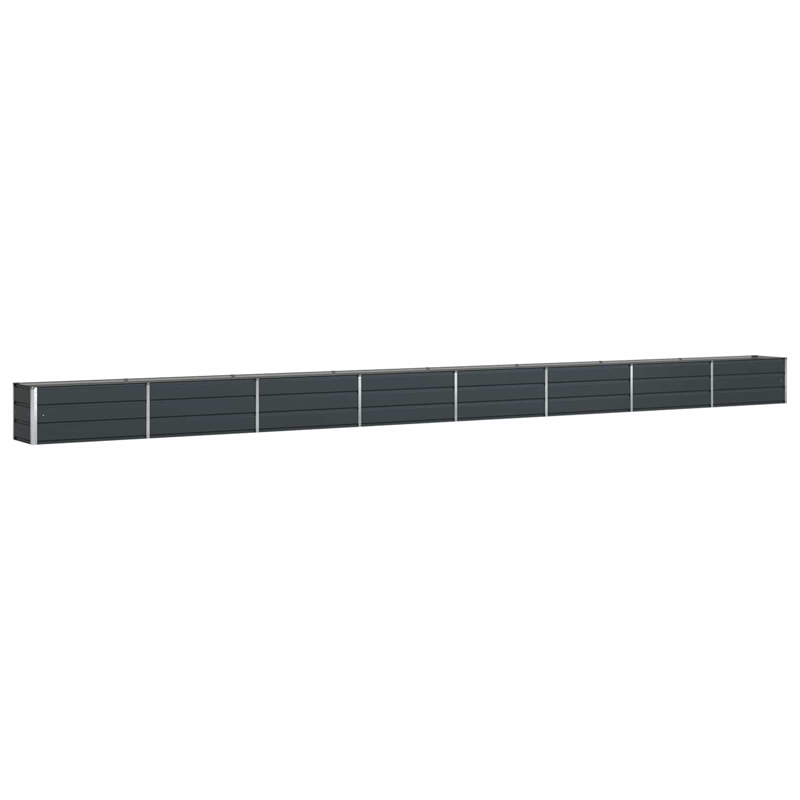 Fioriera Antracite 770 x 50 x 45 cm Acciaio zincato