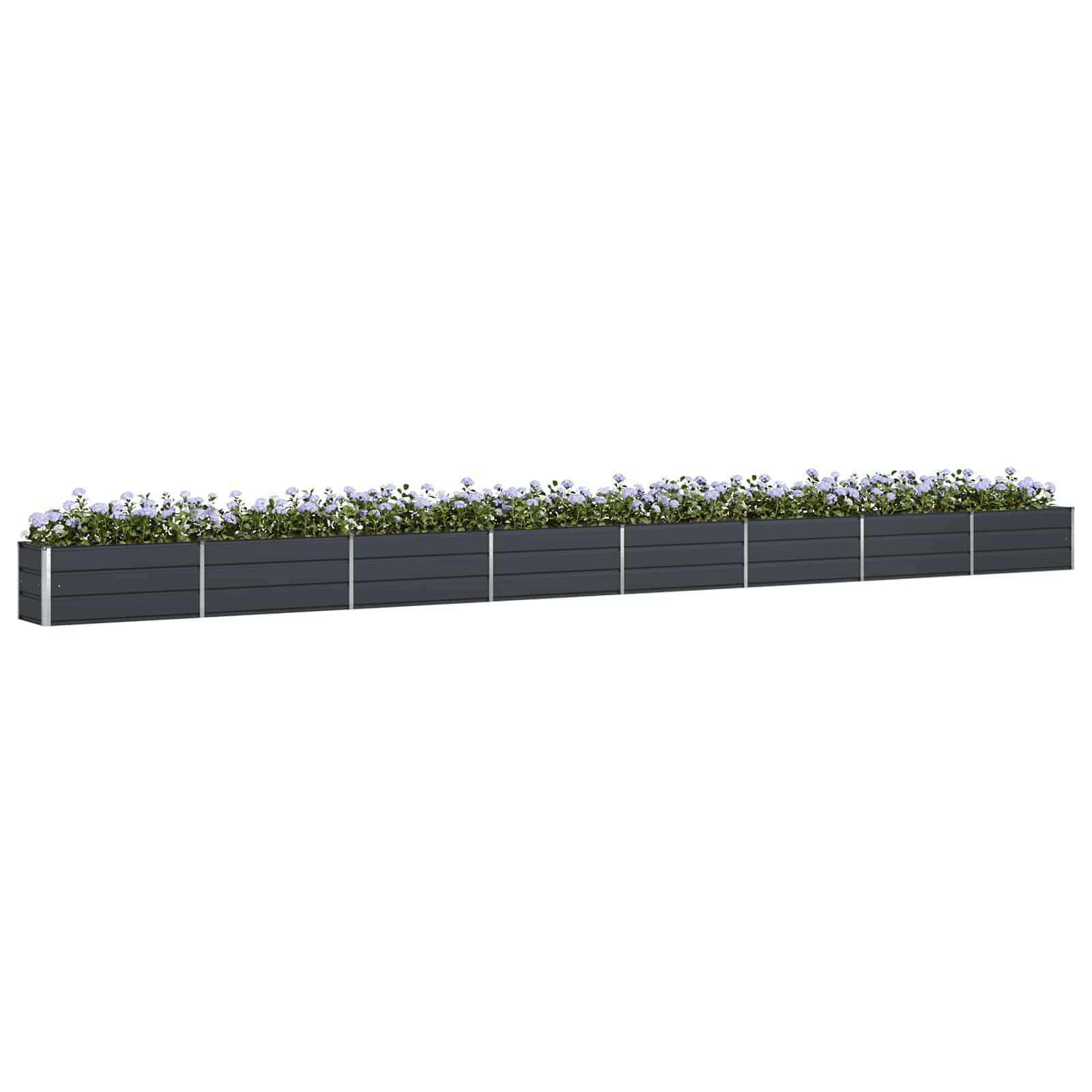 Fioriera Antracite 770 x 50 x 45 cm Acciaio zincato