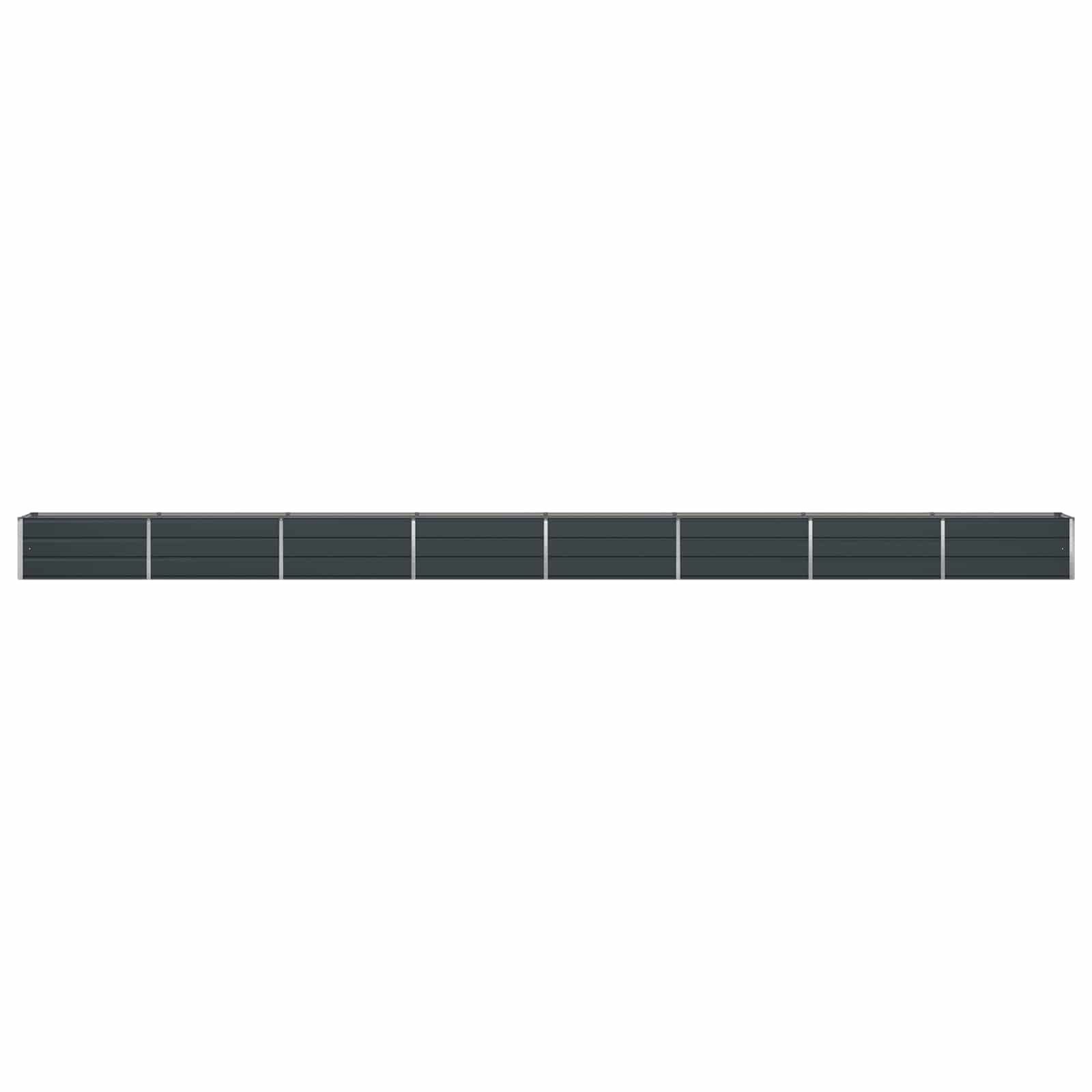 Fioriera Antracite 770 x 50 x 45 cm Acciaio zincato