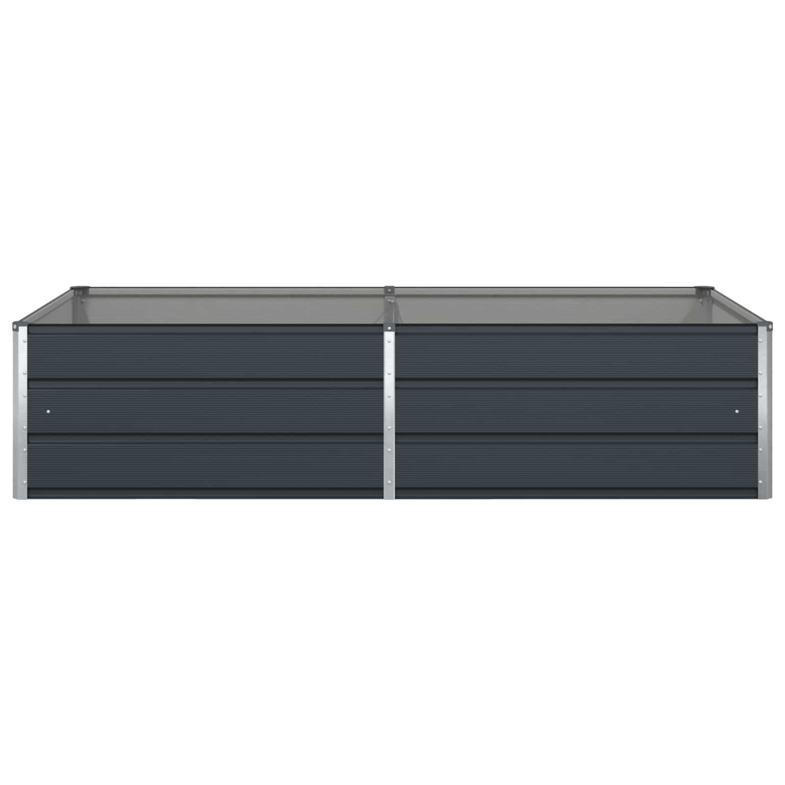 Fioriera Antracite 195 x 100 x 45 cm Acciaio zincato