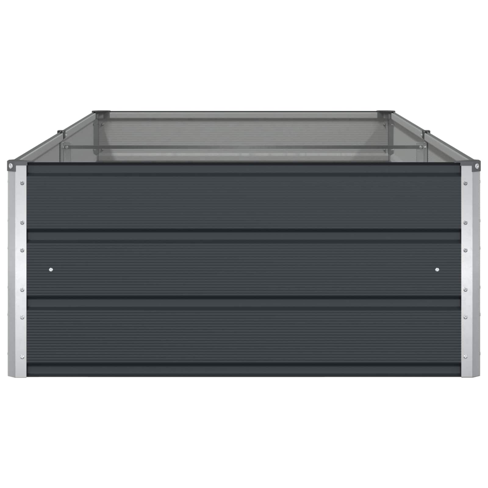Fioriera Antracite 195 x 100 x 45 cm Acciaio zincato