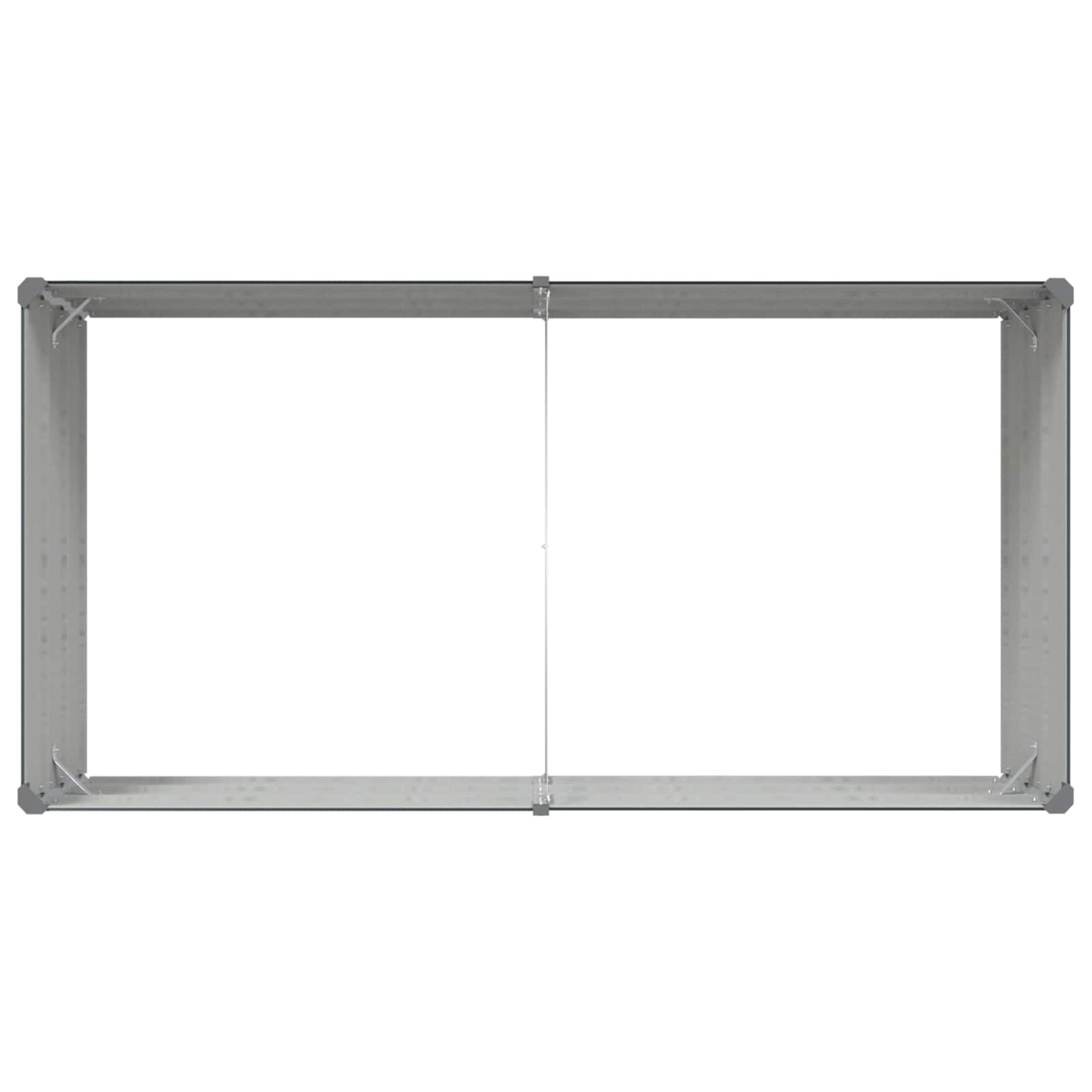 Fioriera Antracite 195 x 100 x 45 cm Acciaio zincato