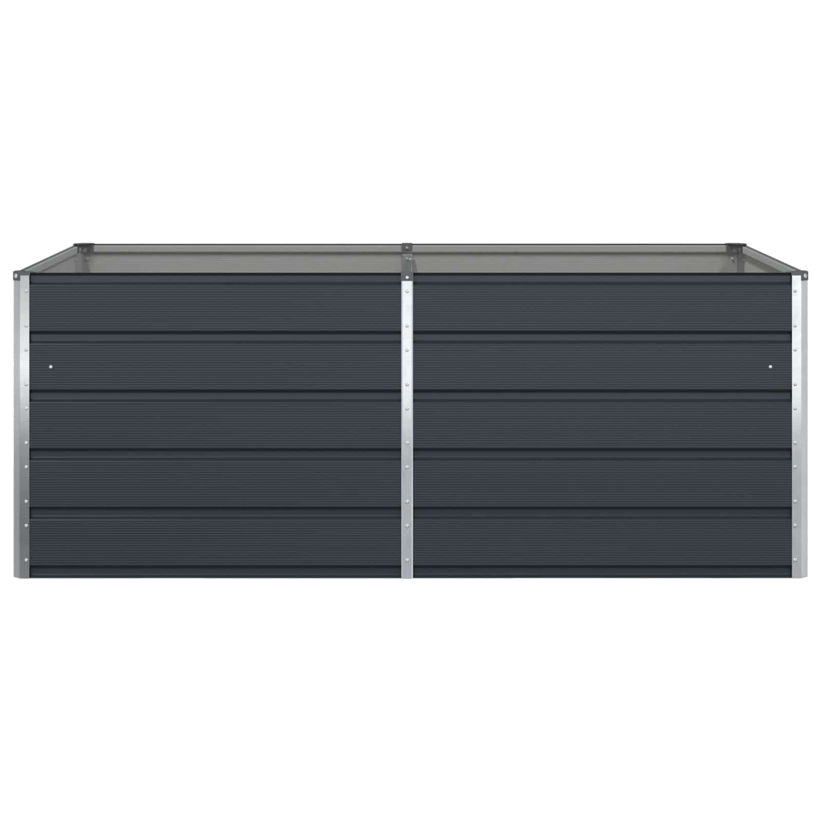 Fioriera Antracite 195 x 100 x 75 cm Acciaio zincato