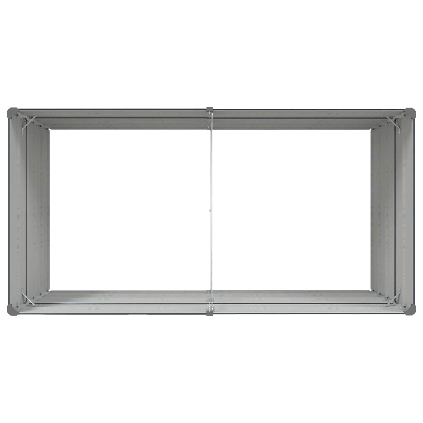 Fioriera Antracite 195 x 100 x 75 cm Acciaio zincato