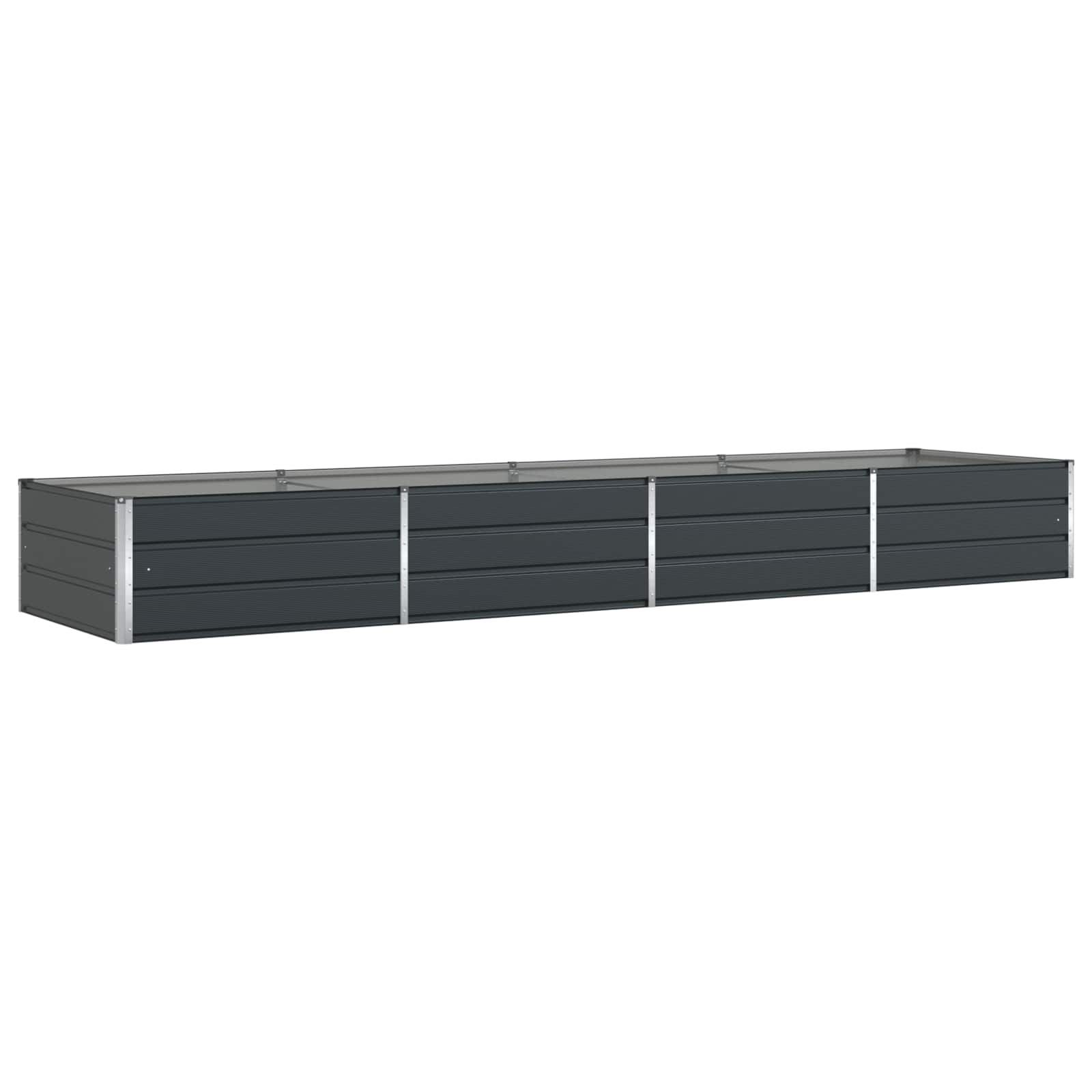 Fioriera Antracite 385 x 100 x 45 cm Acciaio zincato