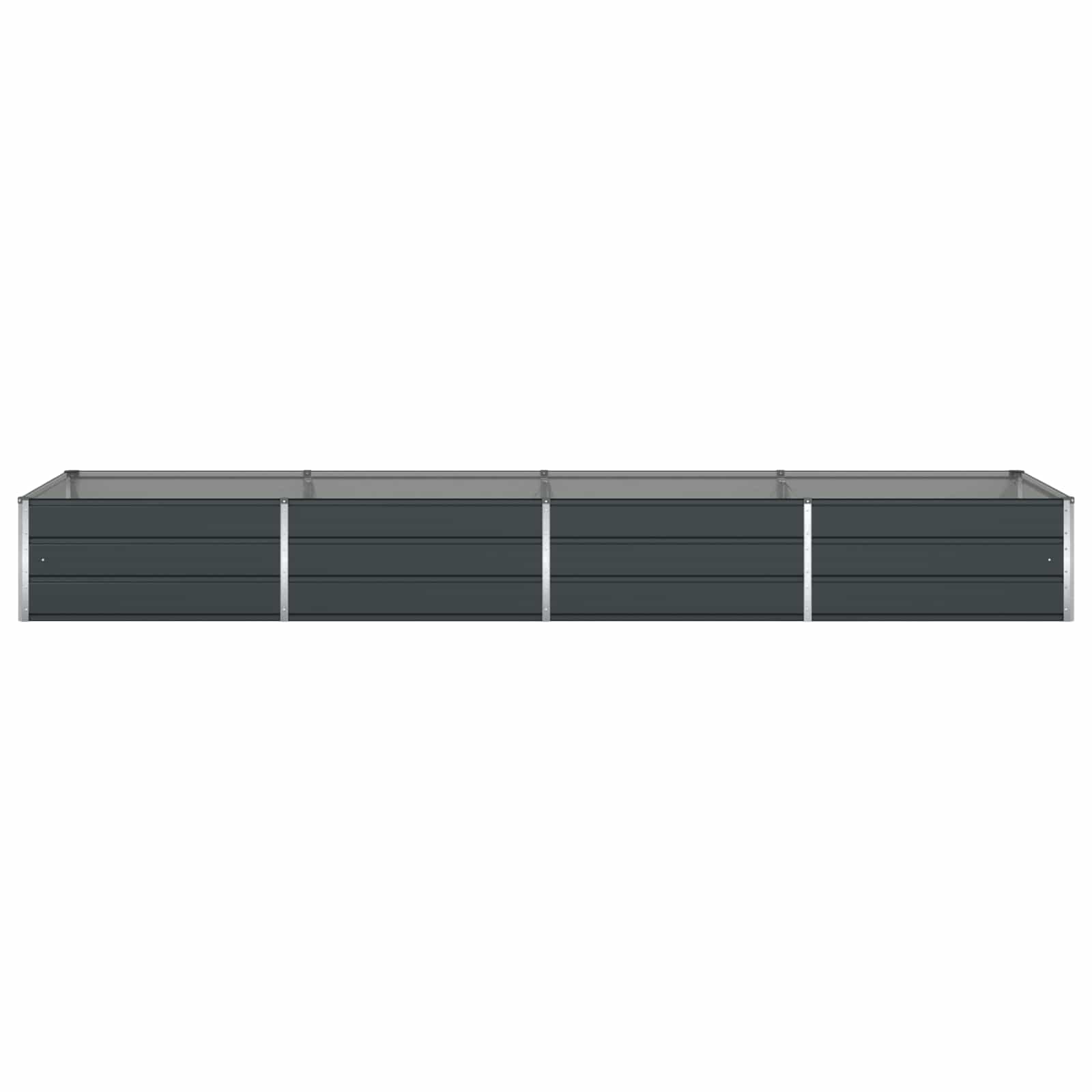 Fioriera Antracite 385 x 100 x 45 cm Acciaio zincato