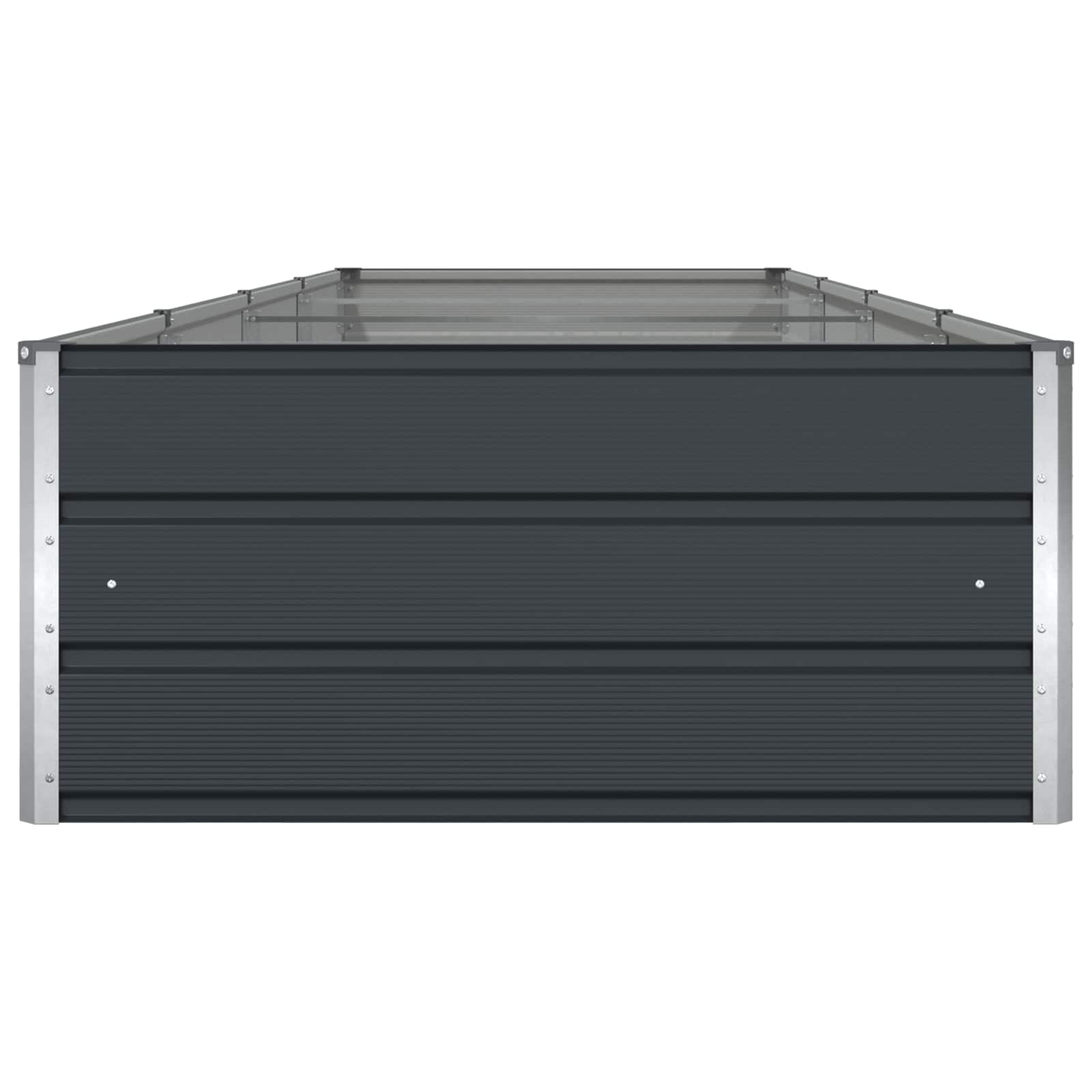 Fioriera Antracite 385 x 100 x 45 cm Acciaio zincato