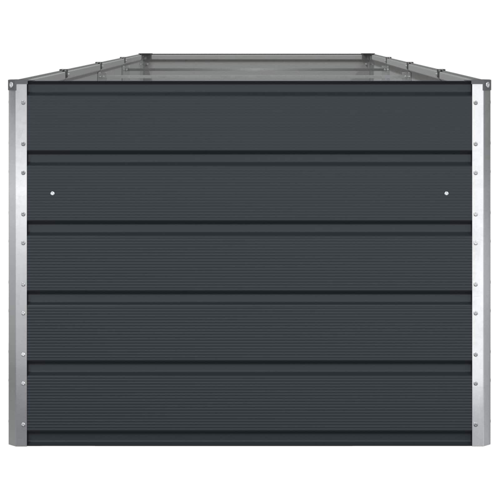 Fioriera Antracite 385 x 100 x 75 cm Acciaio zincato