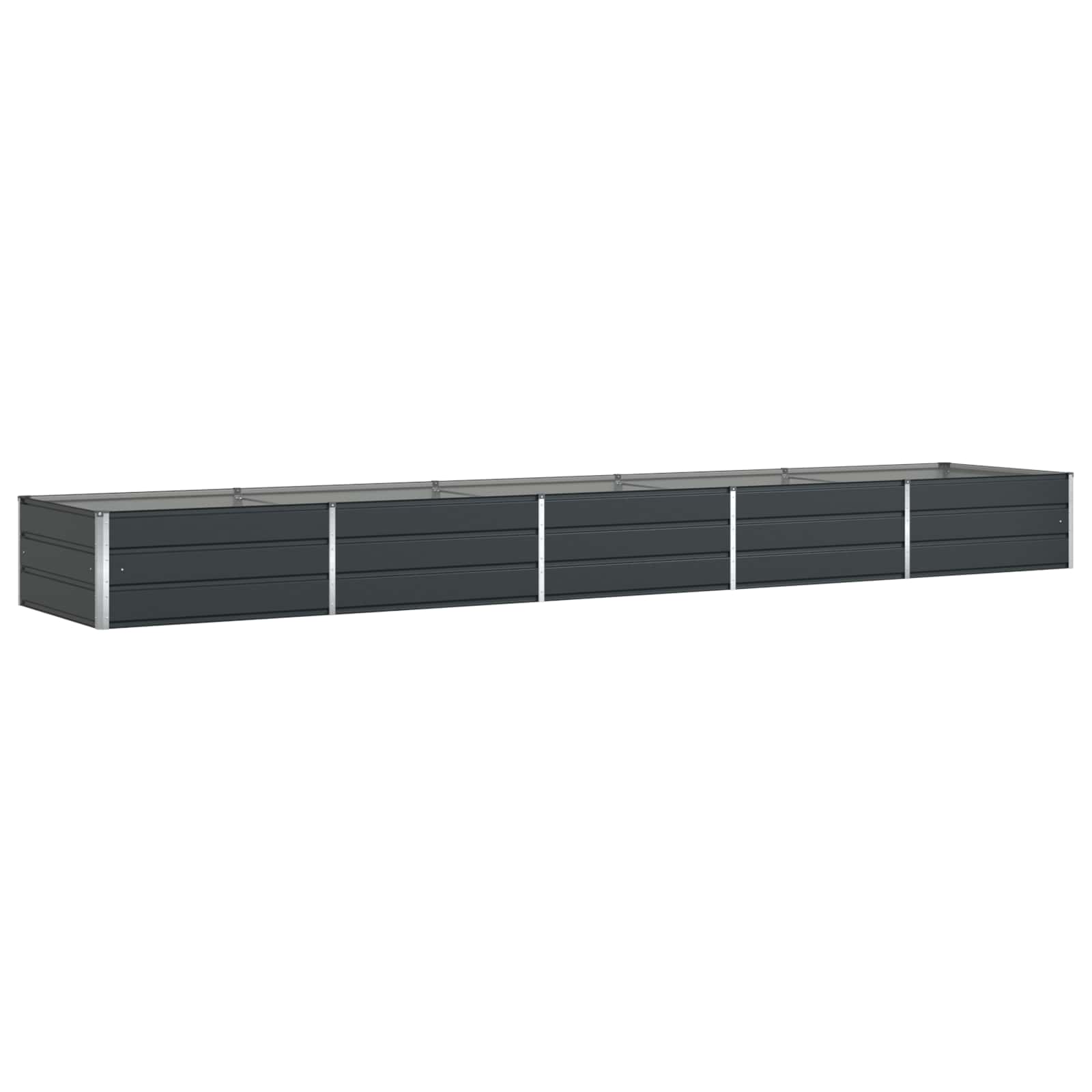 Fioriera Antracite 480 x 100 x 45 cm Acciaio zincato