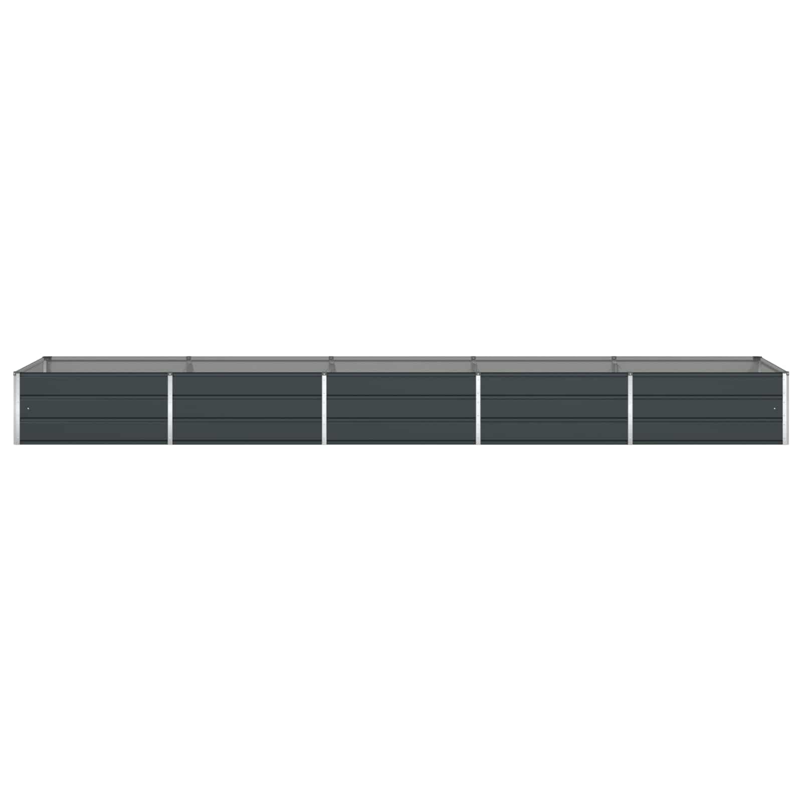 Fioriera Antracite 480 x 100 x 45 cm Acciaio zincato