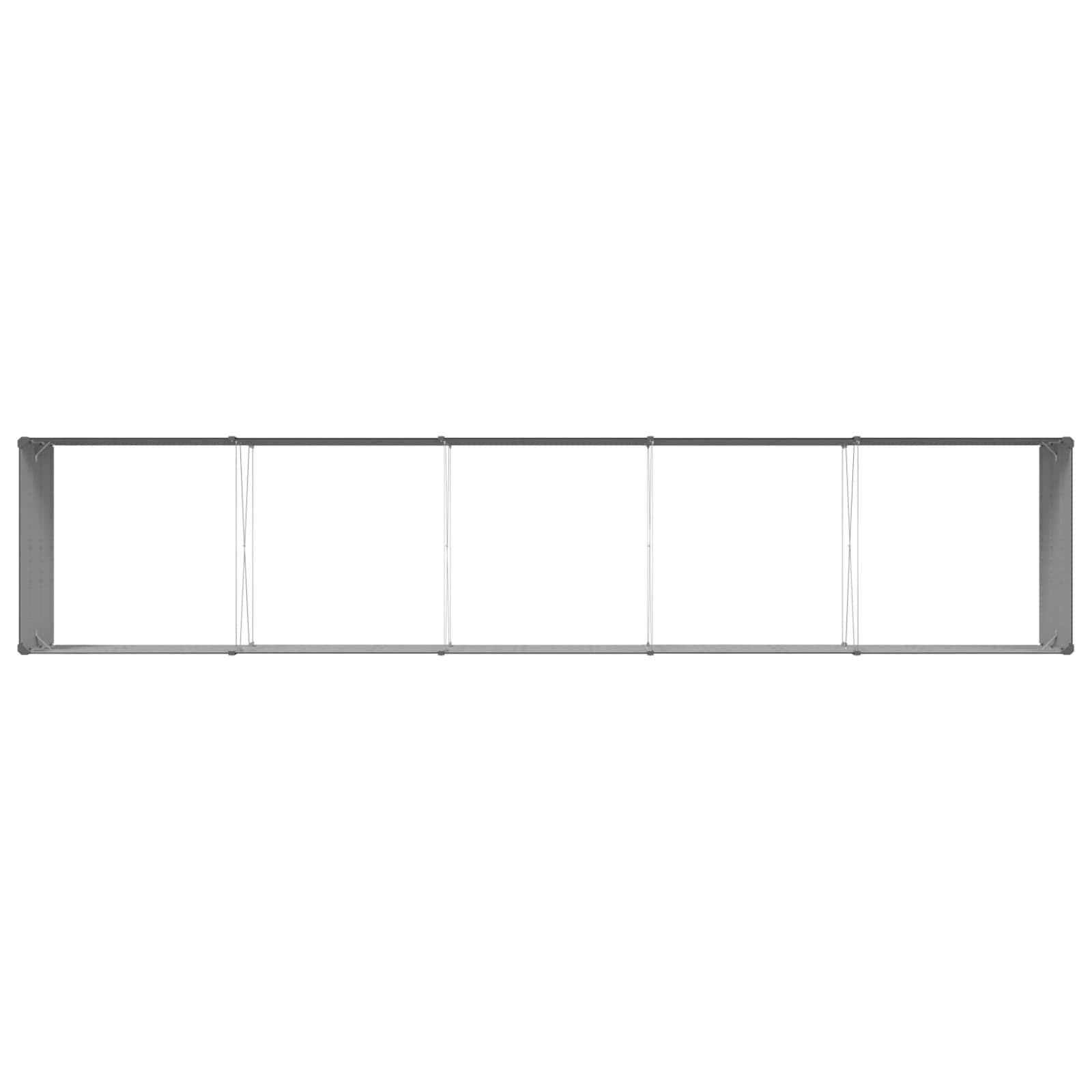Fioriera Antracite 480 x 100 x 45 cm Acciaio zincato