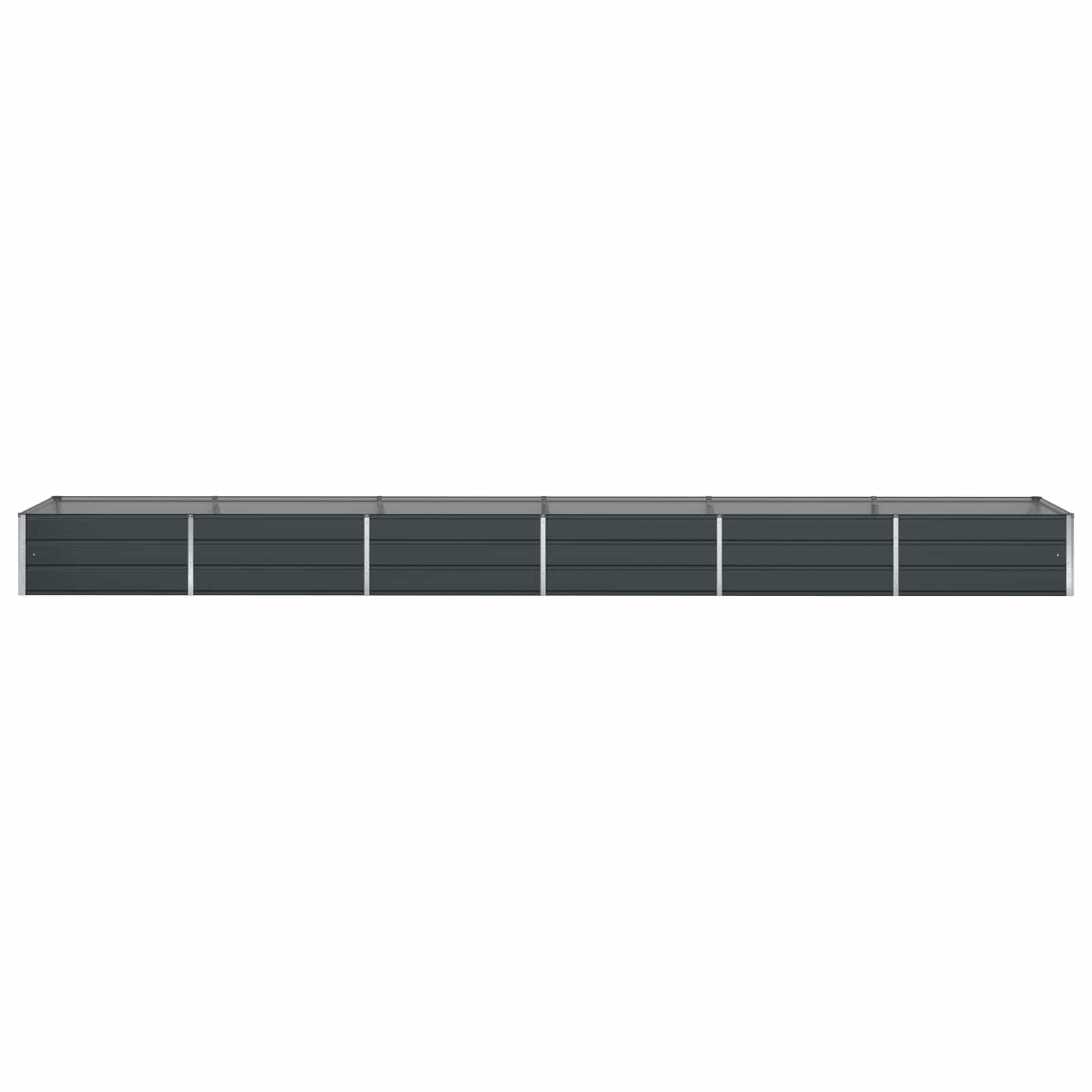 Fioriera Antracite 580 x 100 x 45 cm Acciaio zincato