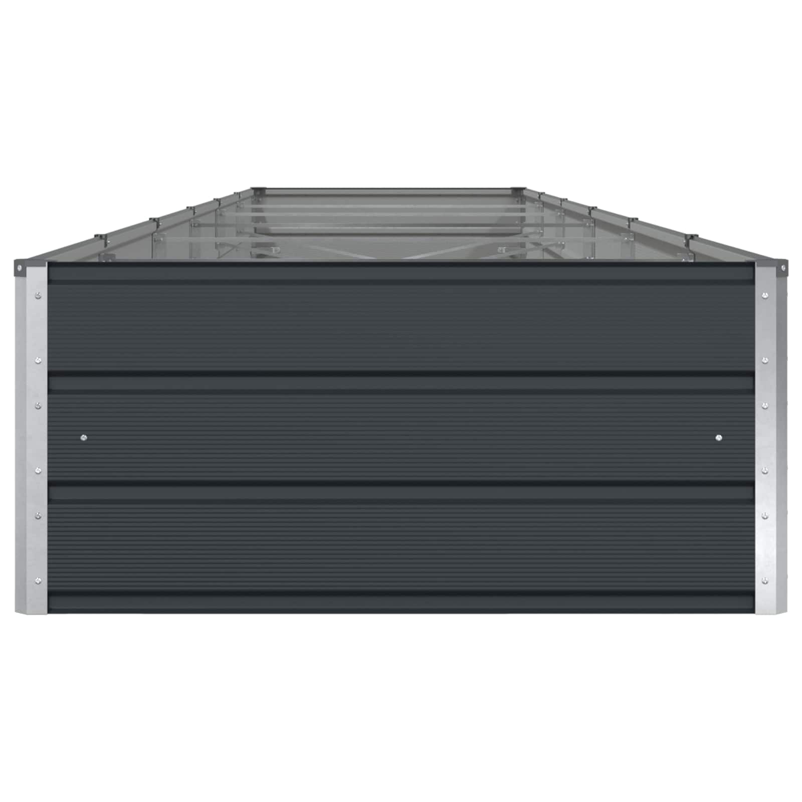 Fioriera Antracite 580 x 100 x 45 cm Acciaio zincato