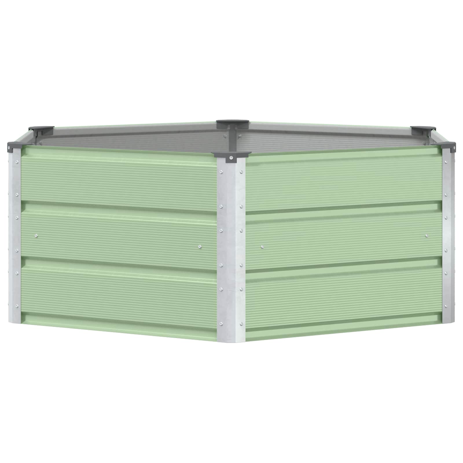 Fioriera Verde Pastello 129 x 129 x 45 cm Acciaio