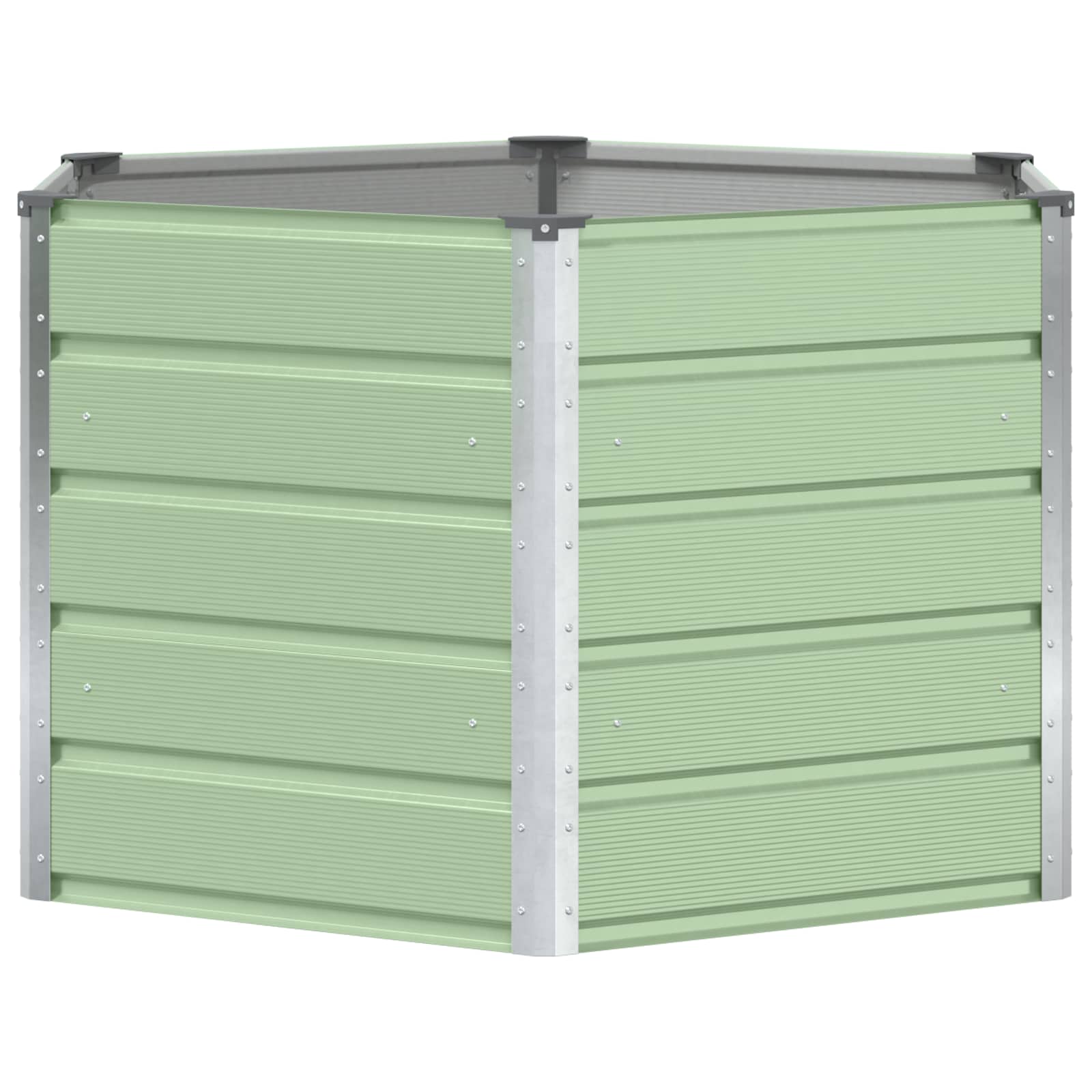 Fioriera Verde Pastello 129 x 129 x 75 cm Acciaio