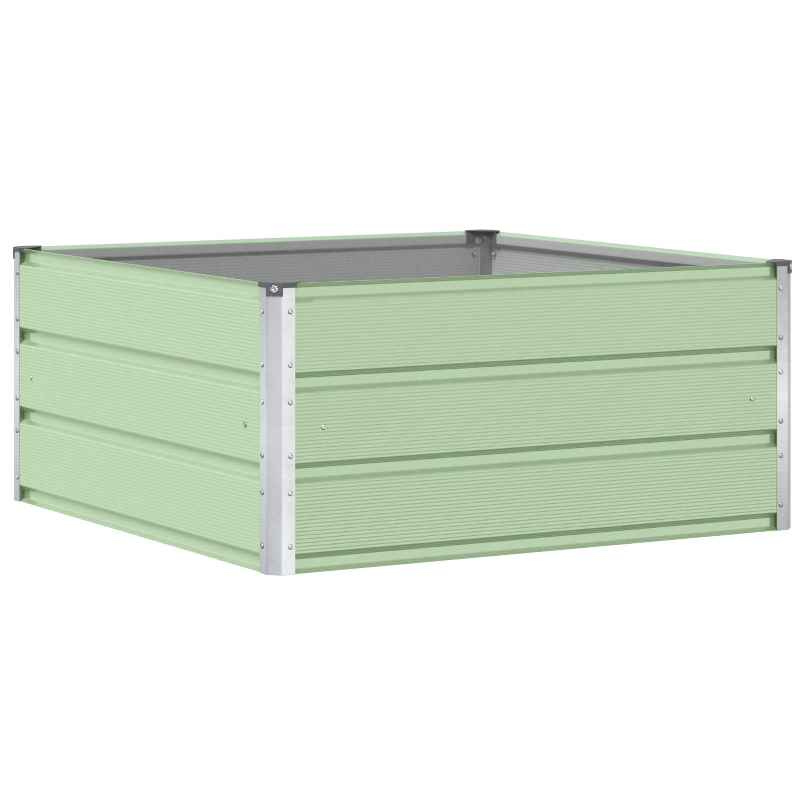 Fioriera Verde Pastello 100 x 100 x 45 cm Acciaio