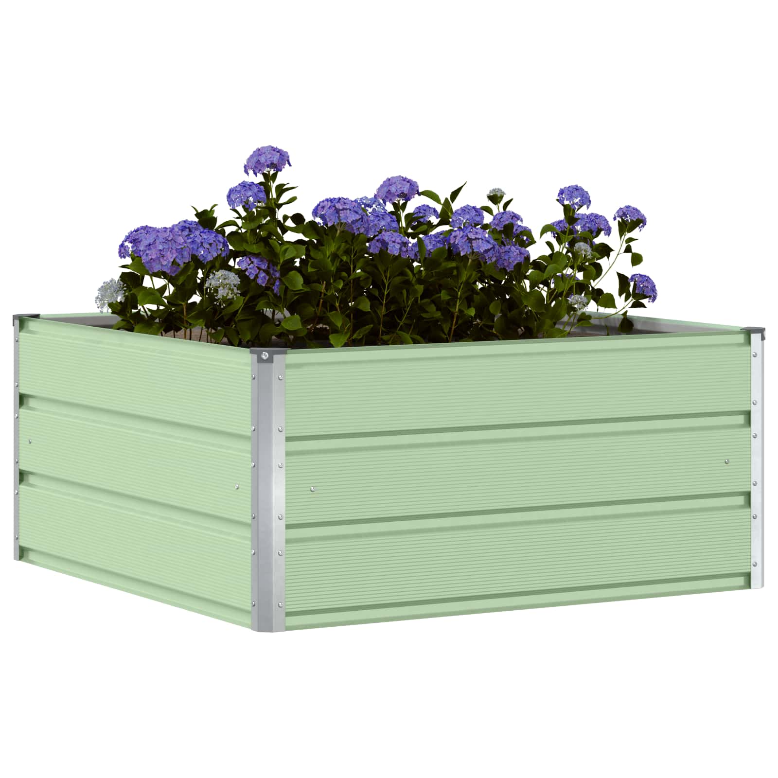 Fioriera Verde Pastello 100 x 100 x 45 cm Acciaio