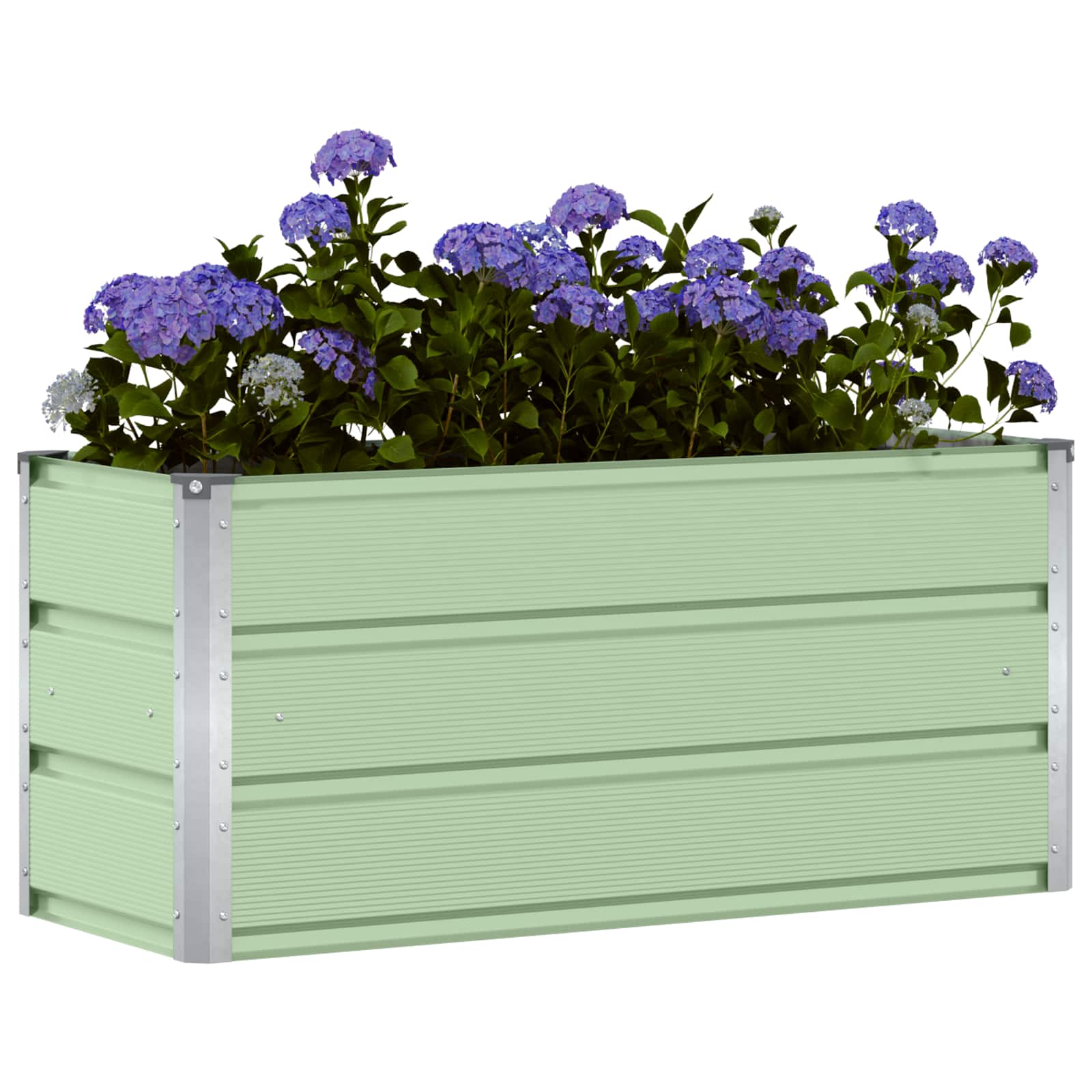 Fioriera Verde 100 x 40 x 45 cm Acciaio