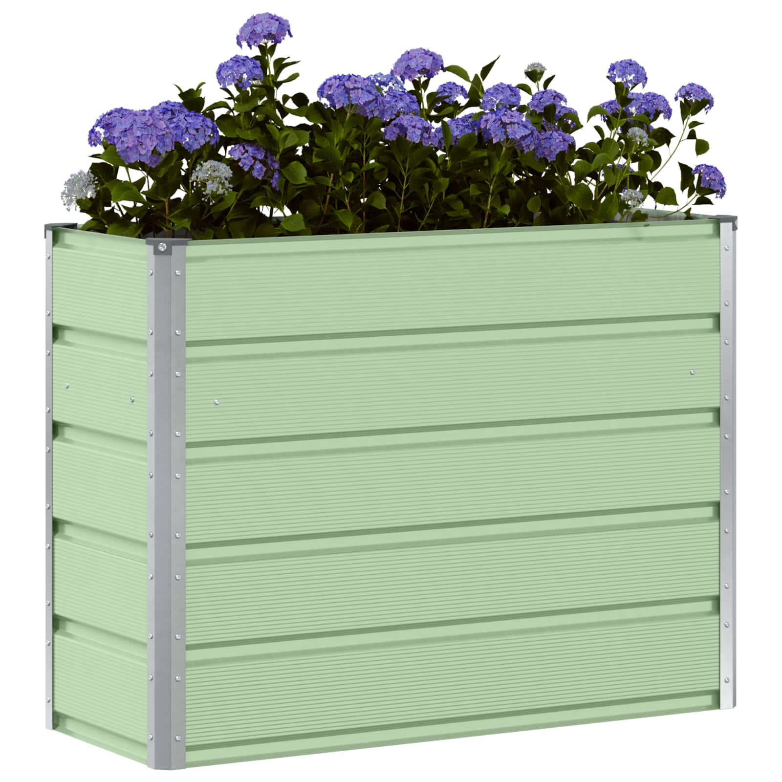 Fioriera Verde 100 x 40 x 75 cm Acciaio