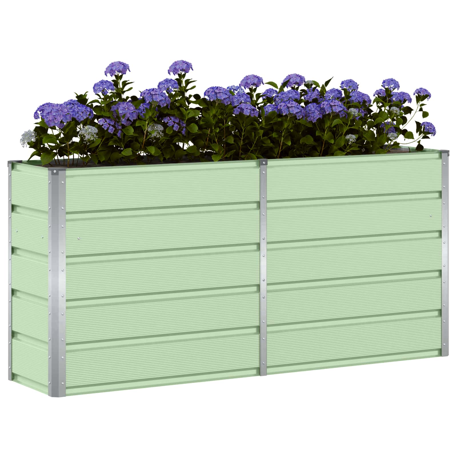 Fioriera Verde 160 x 40 x 75 cm Acciaio