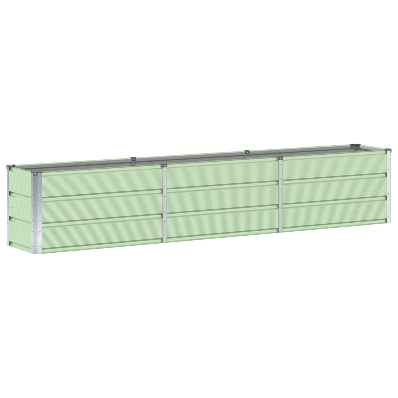 Fioriera Verde 240 x 40 x 45 cm Acciaio