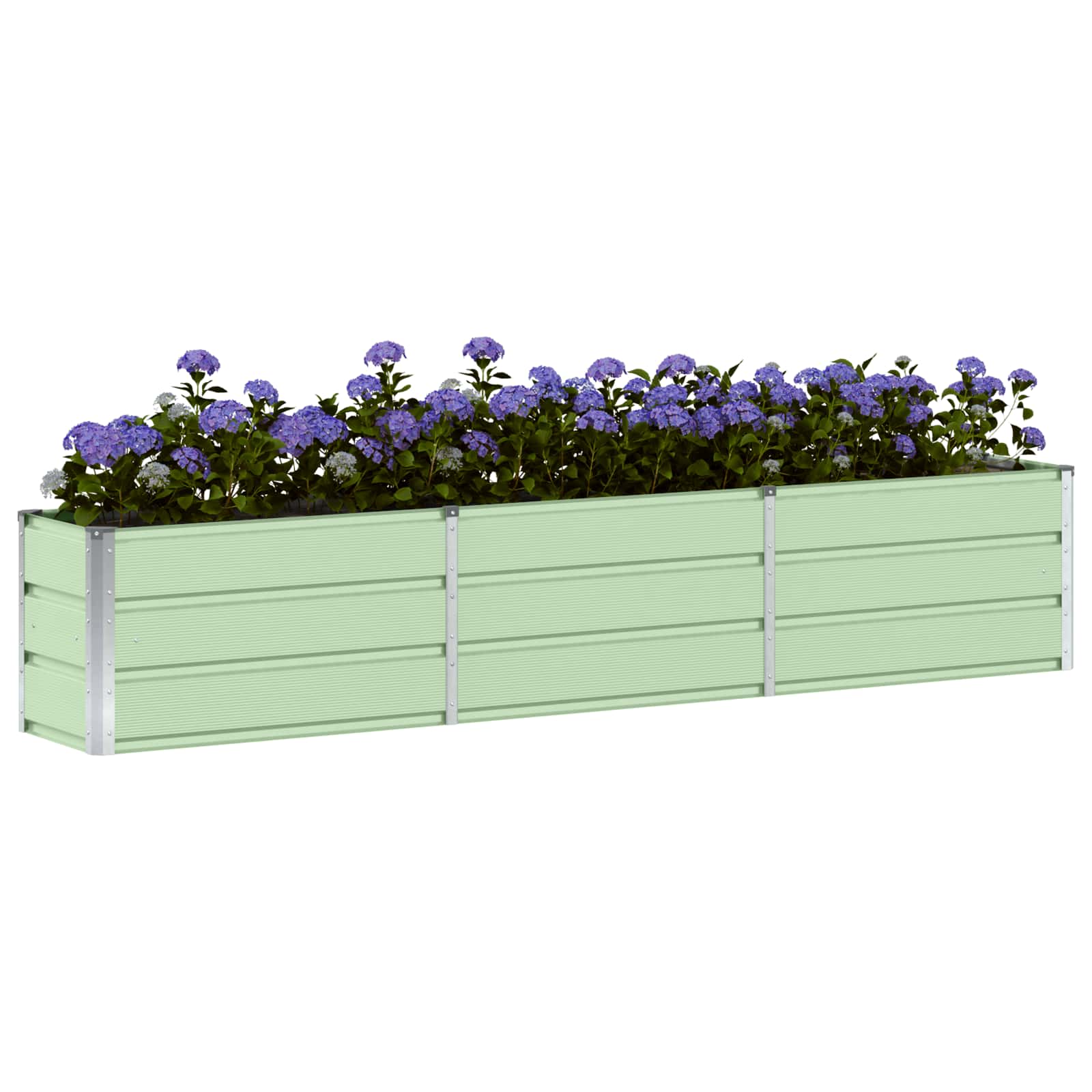 Fioriera Verde 240 x 40 x 45 cm Acciaio