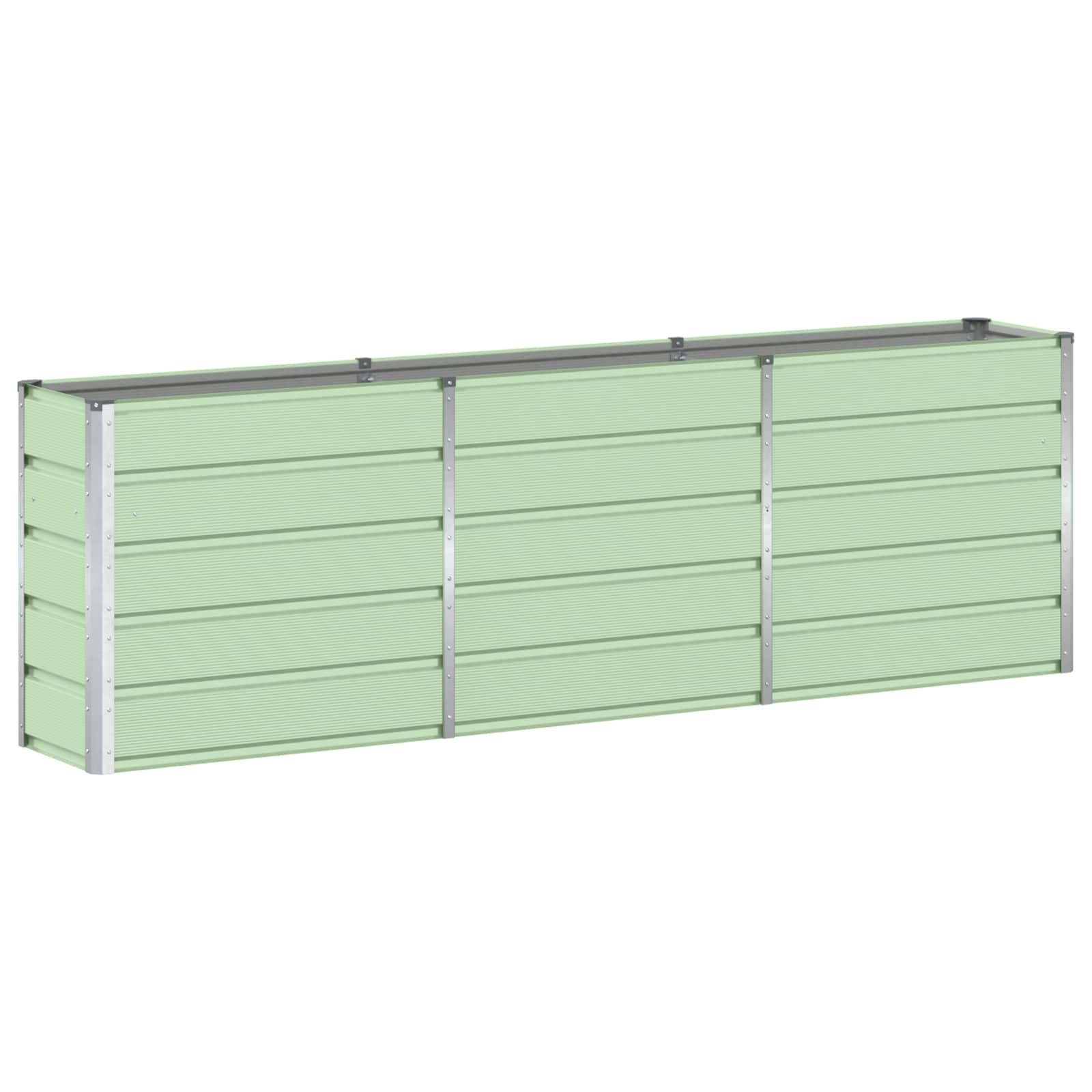 Fioriera Verde 240 x 40 x 75 cm Acciaio
