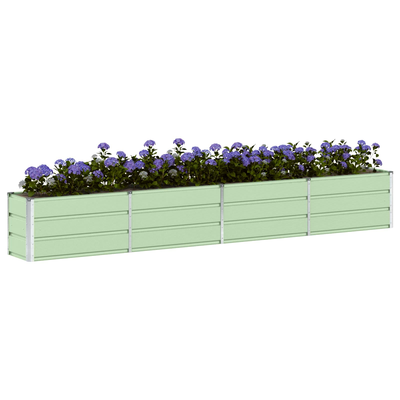 Fioriera Verde 320 x 40 x 45 cm Acciaio