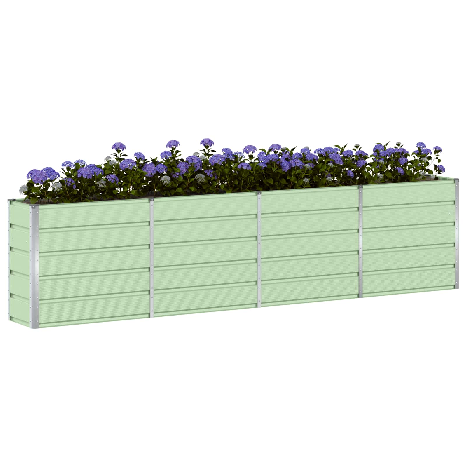 Fioriera Verde 320 x 40 x 75 cm Acciaio