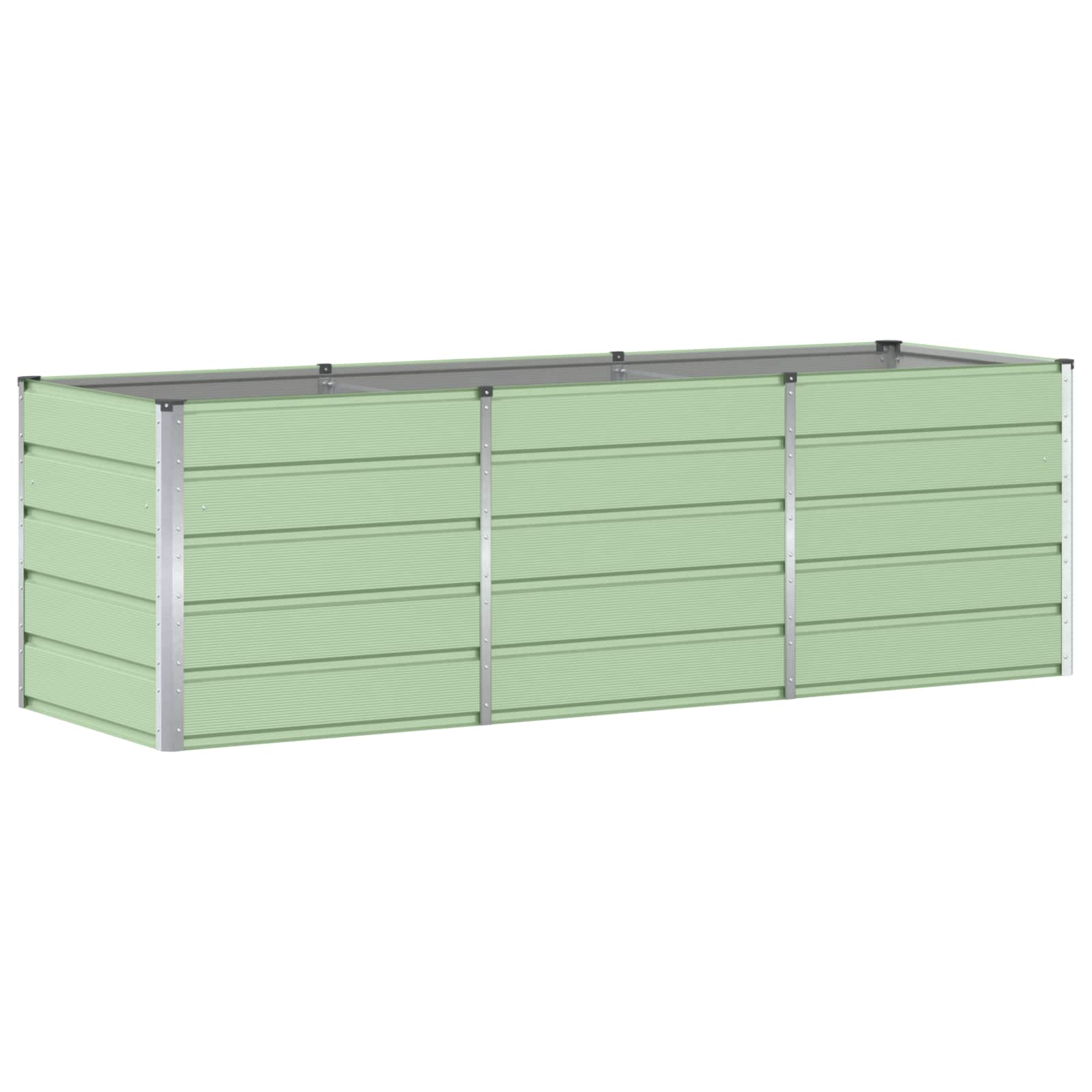 Fioriera Verde 240 x 80 x 75 cm Acciaio