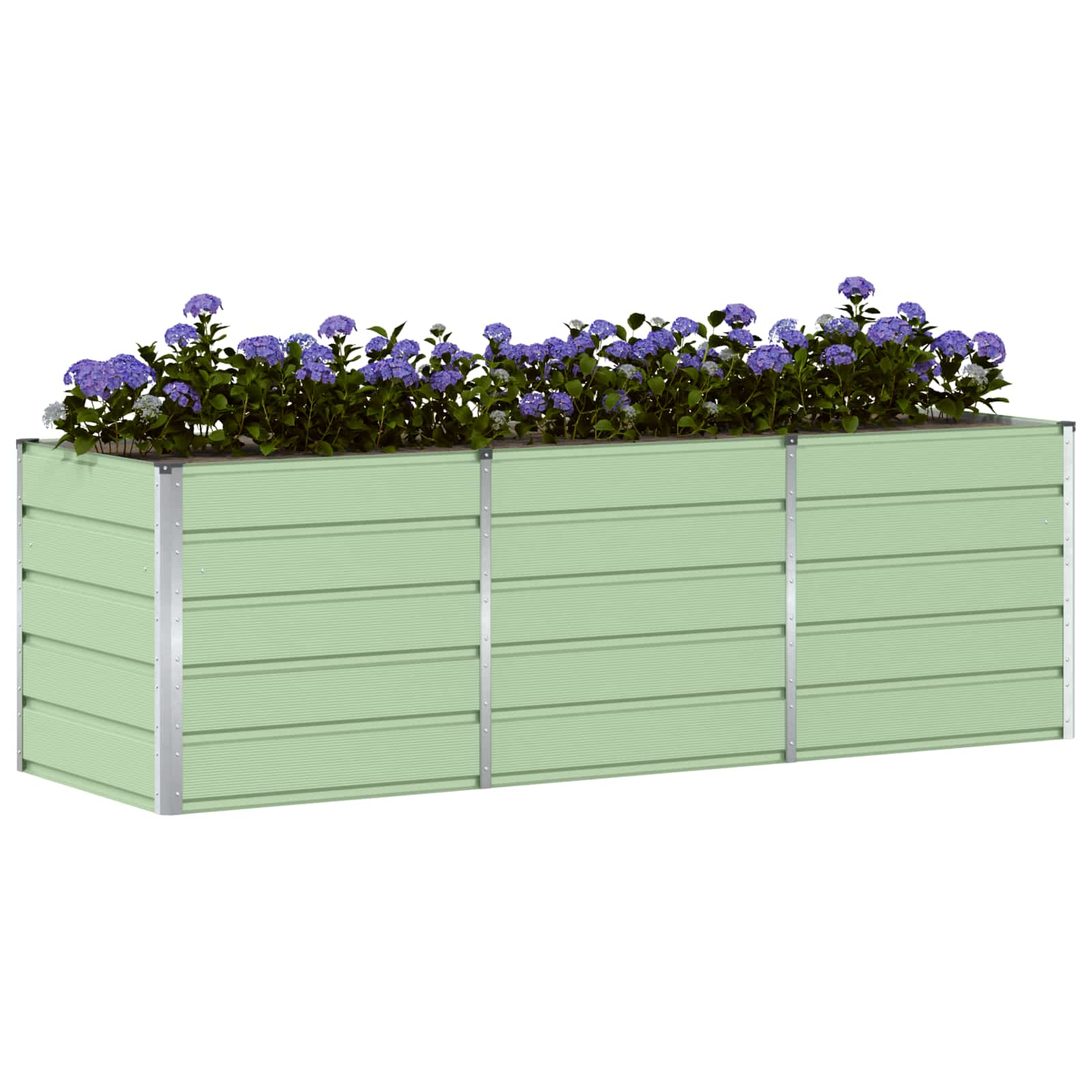 Fioriera Verde 240 x 80 x 75 cm Acciaio