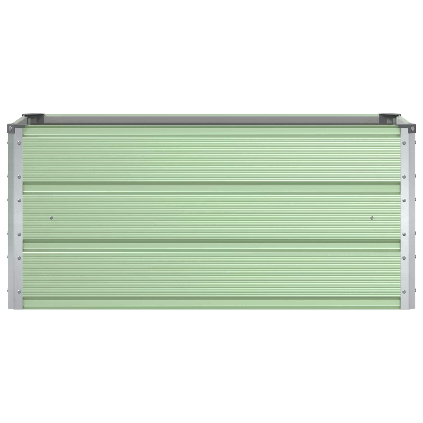 Fioriera Verde Pastello 100 x 50 x 45 cm Acciaio zincato