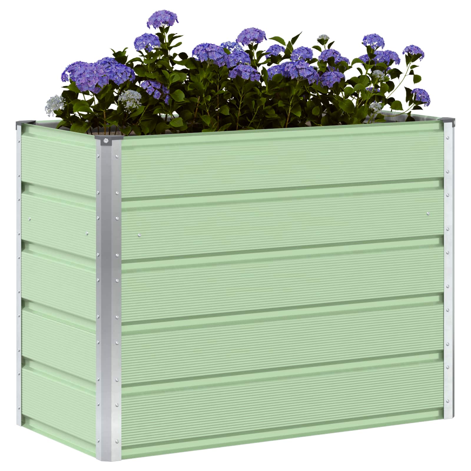 Fioriera Verde Pastello 100 x 50 x 77 cm Acciaio zincato