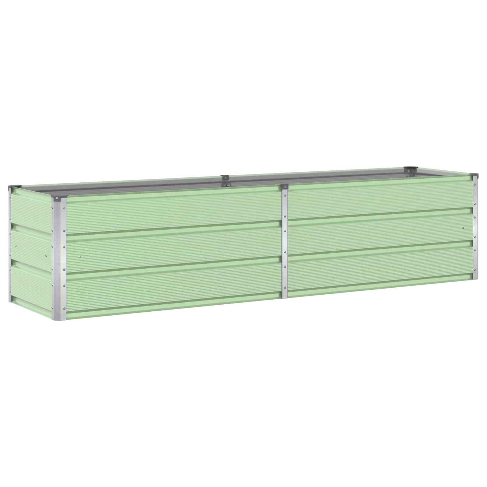 Fioriera Verde Pastello 195 x 50 x 45 cm Acciaio zincato