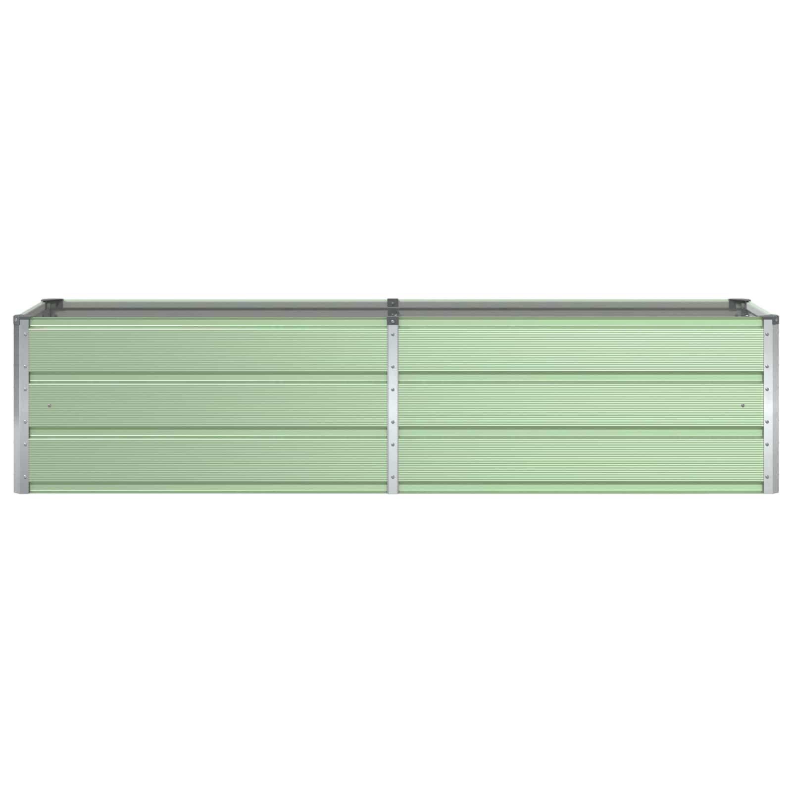 Fioriera Verde Pastello 195 x 50 x 45 cm Acciaio zincato