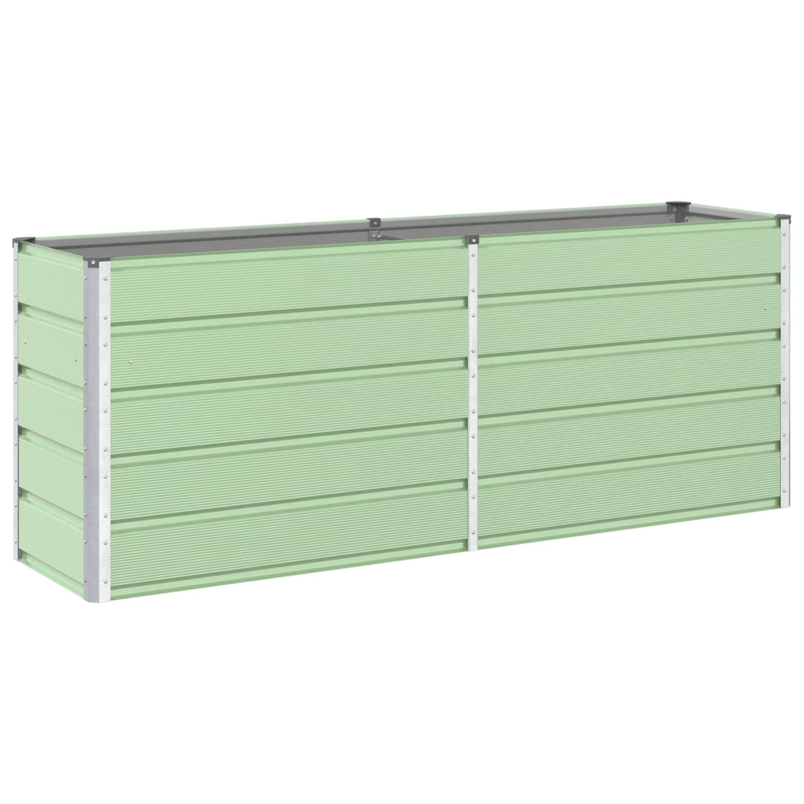Fioriera Verde Pastello 195 x 50 x 77 cm Acciaio zincato