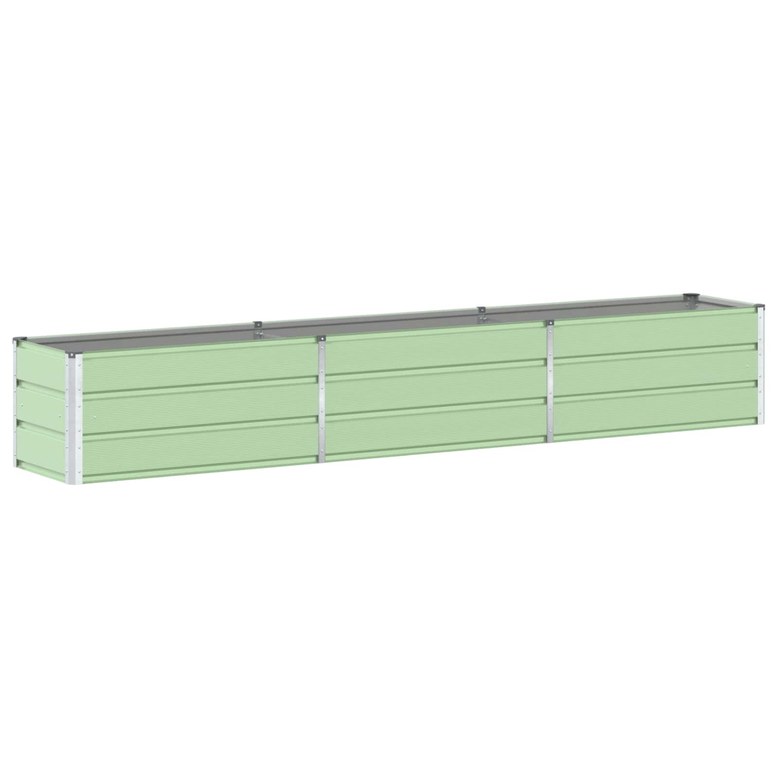 Fioriera Verde Pastello 290 x 50 x 45 cm Acciaio zincato