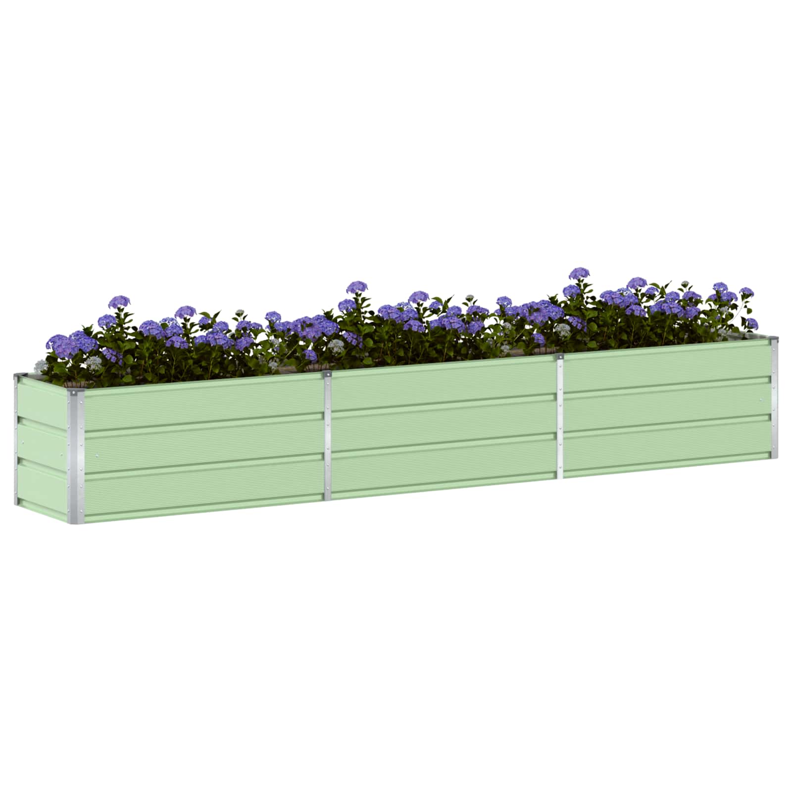 Fioriera Verde Pastello 290 x 50 x 45 cm Acciaio zincato