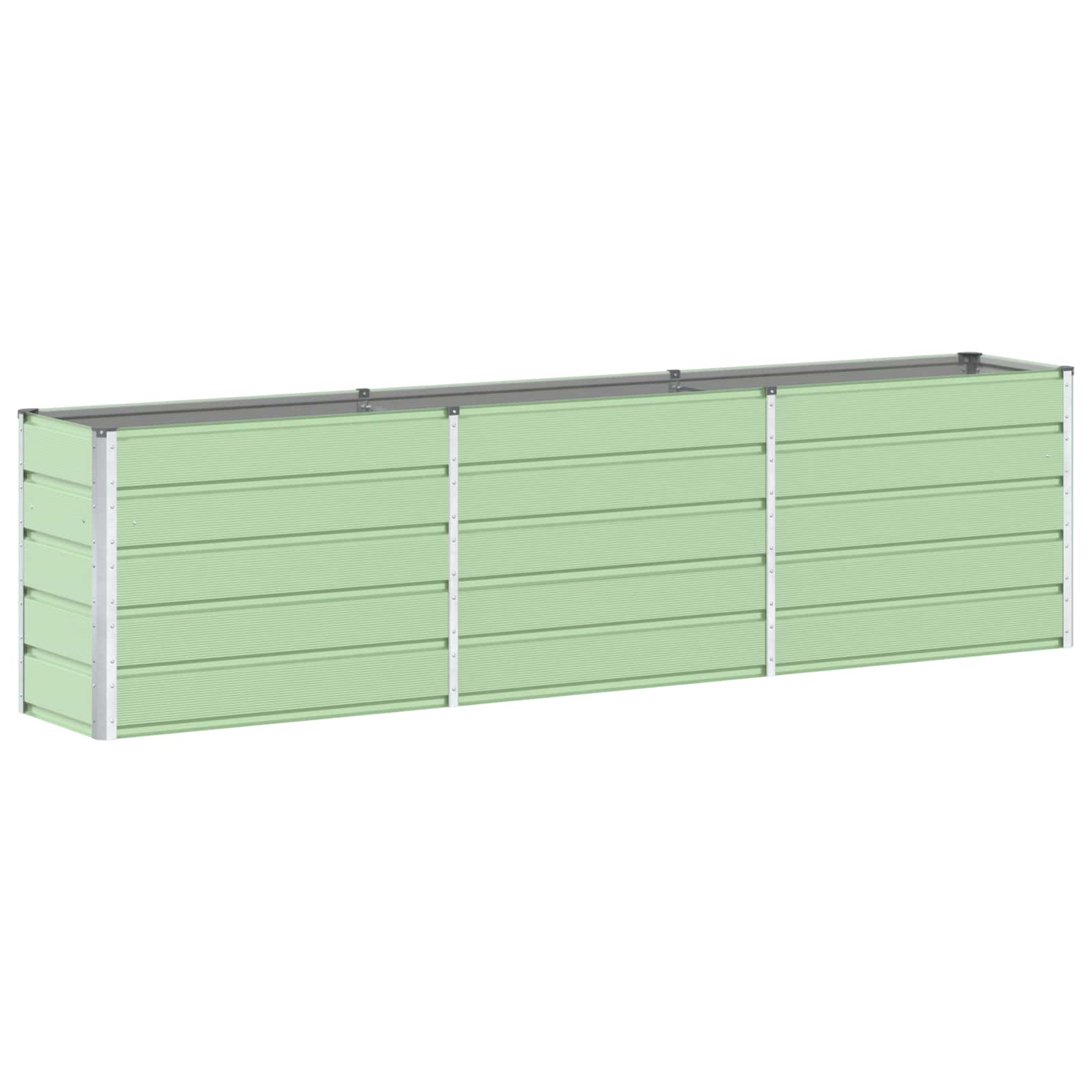 Fioriera Verde Pastello 290 x 50 x 75 cm Acciaio zincato