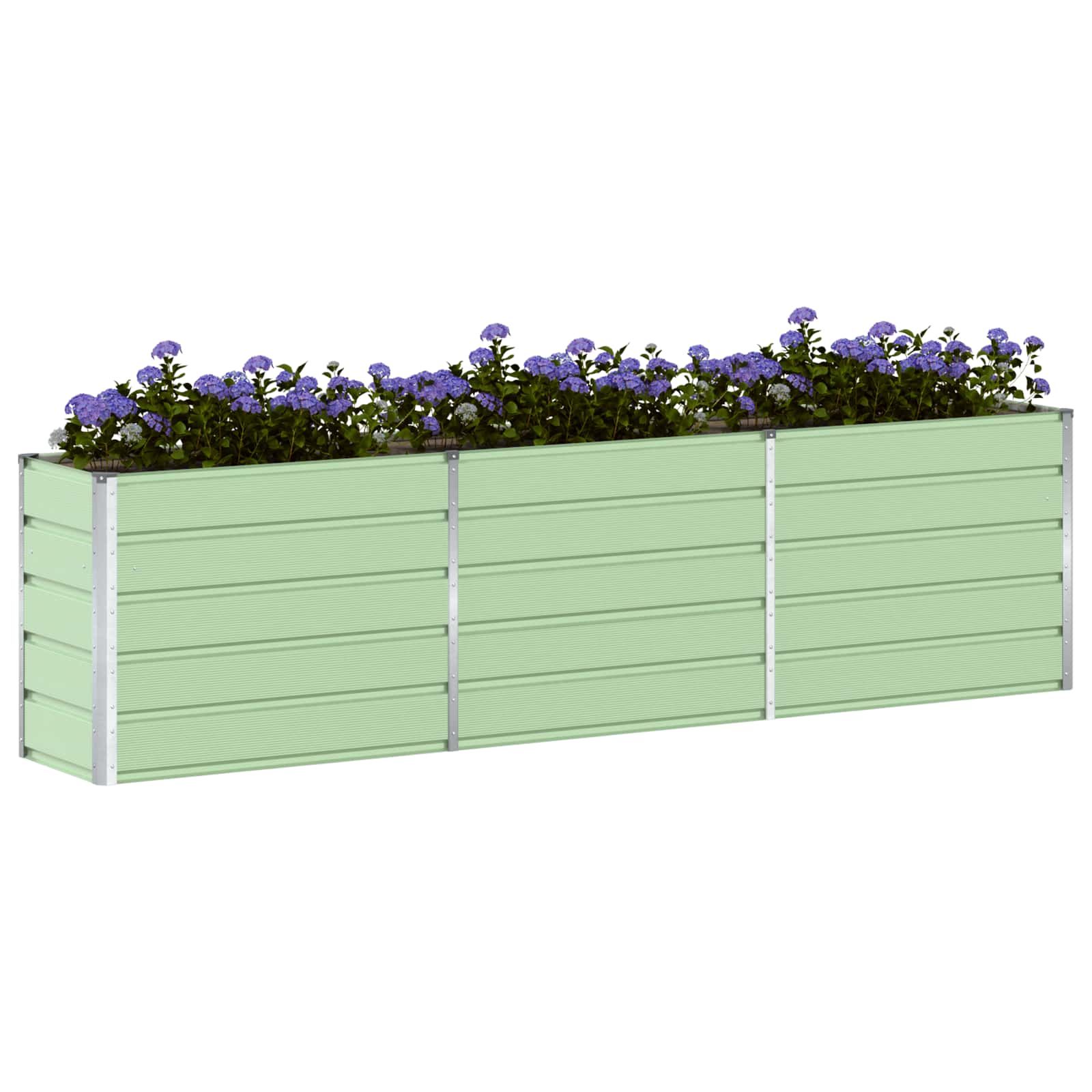 Fioriera Verde Pastello 290 x 50 x 75 cm Acciaio zincato