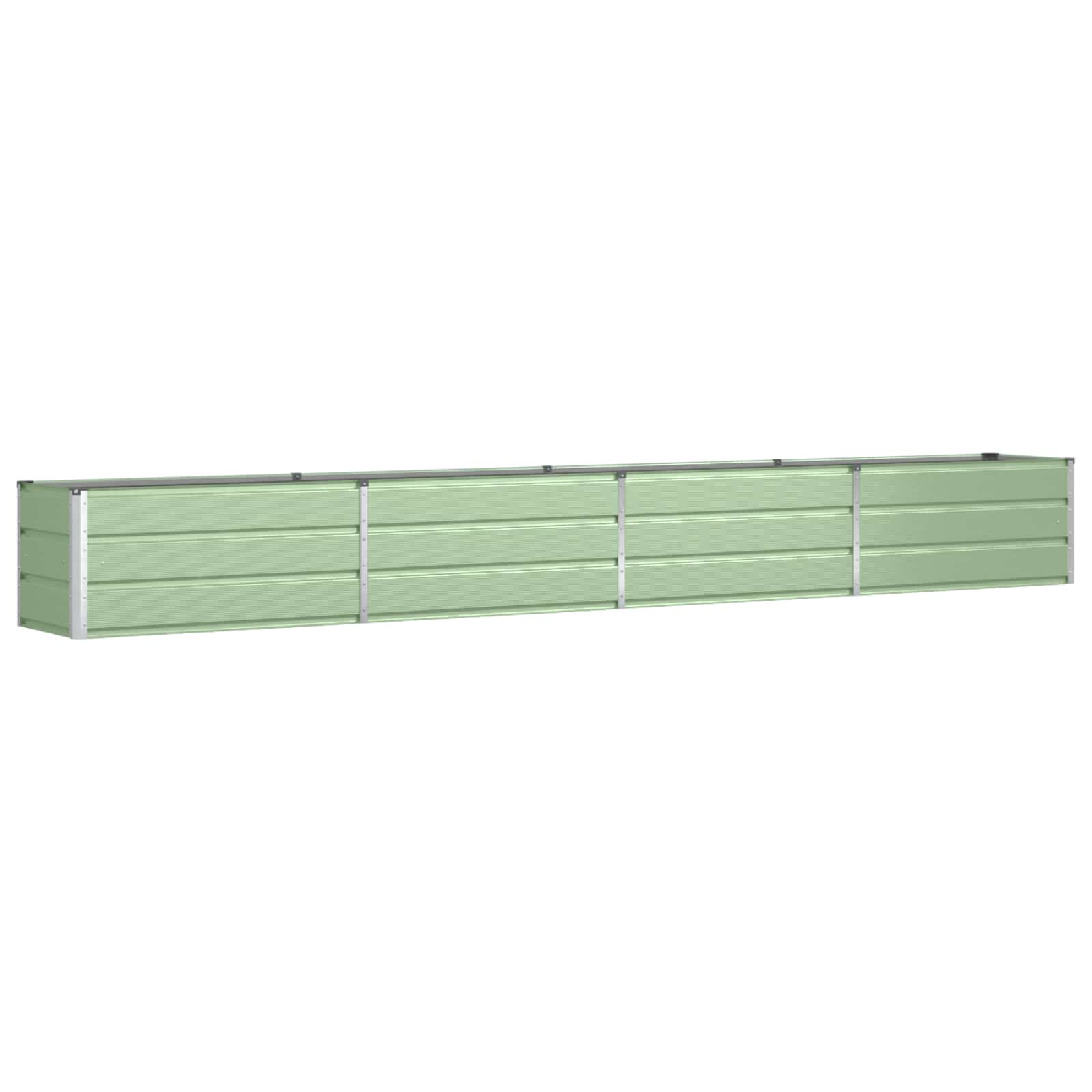 Fioriera Verde Pastello 385 x 50 x 45 cm Acciaio zincato