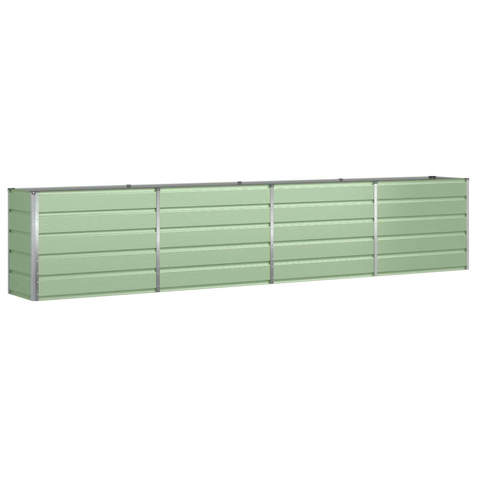 Fioriera Verde Pastello 385 x 50 x 77 cm Acciaio zincato