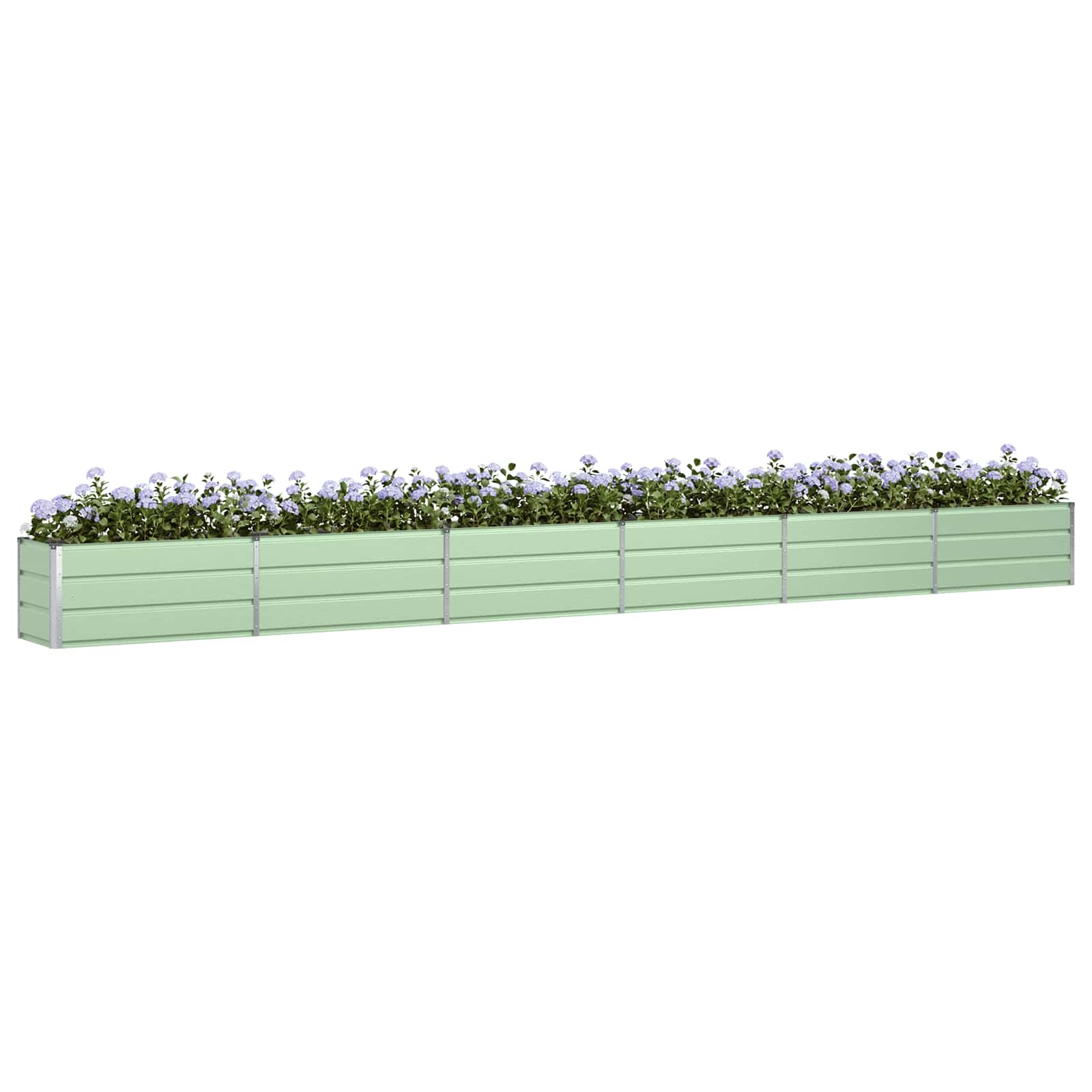 Fioriera Verde Pastello 580 x 50 x 45 cm Acciaio zincato