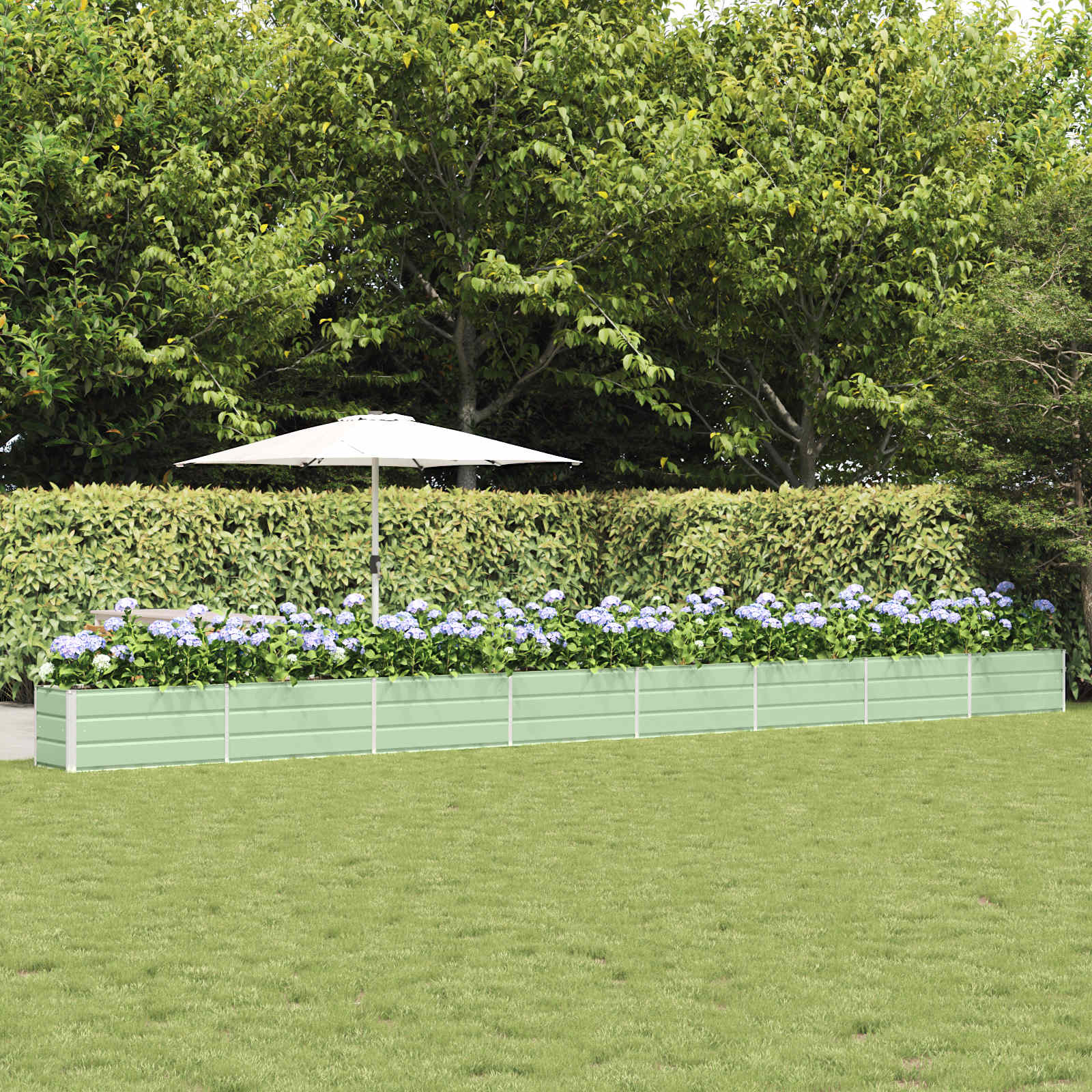 Fioriera Verde Pastello 770 x 50 x 45 cm Acciaio zincato