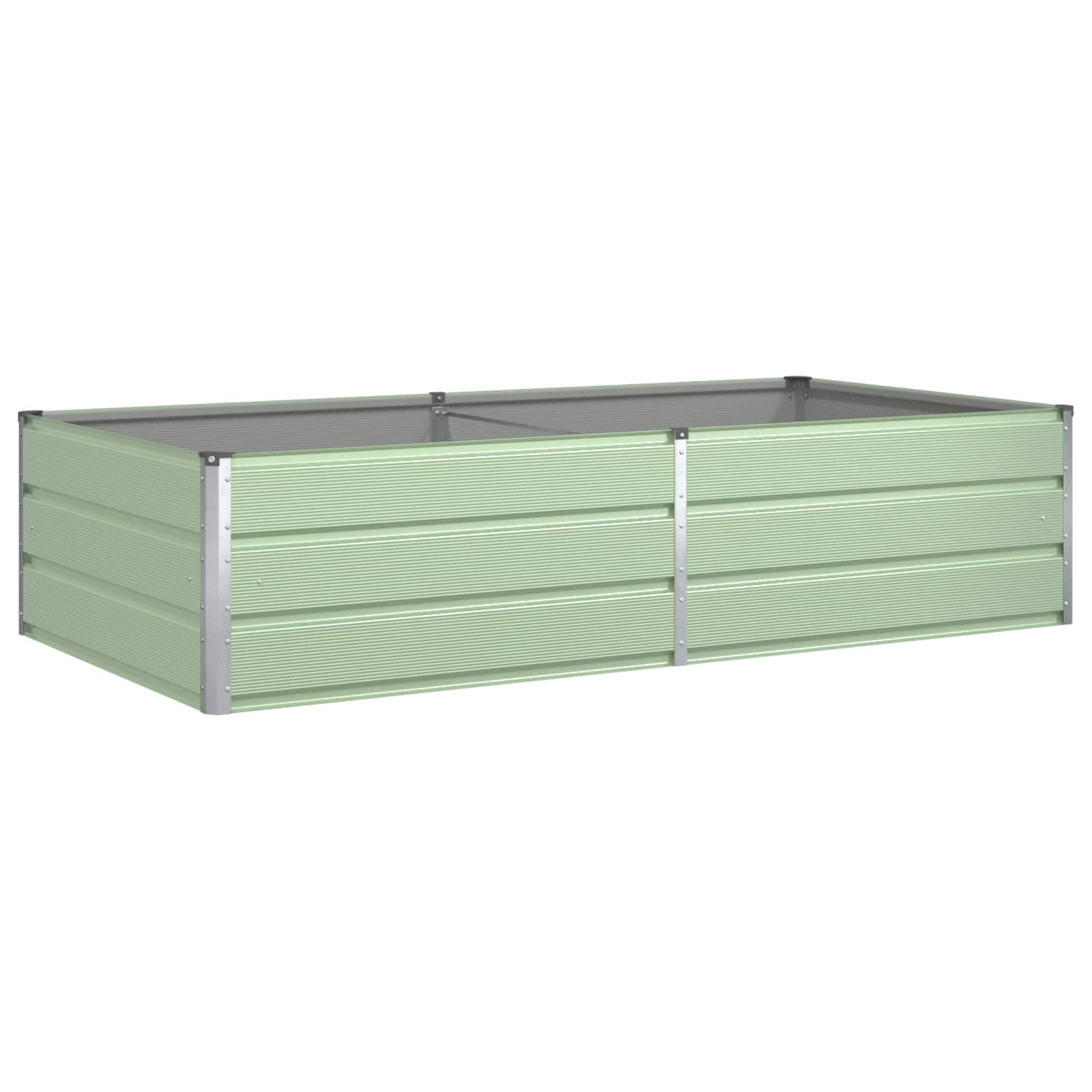 Fioriera Verde Pastello 195 x 100 x 45 cm Acciaio zincato