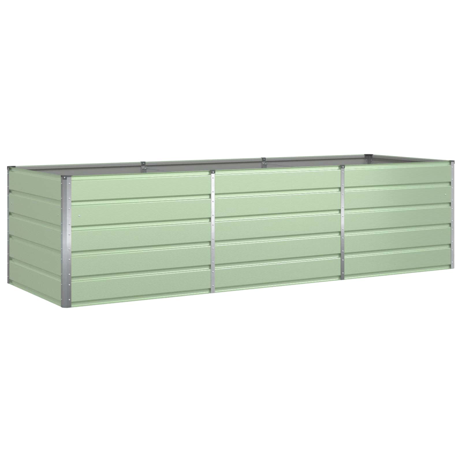 Fioriera Verde Pastello 290 x 100 x 75 cm Acciaio zincato