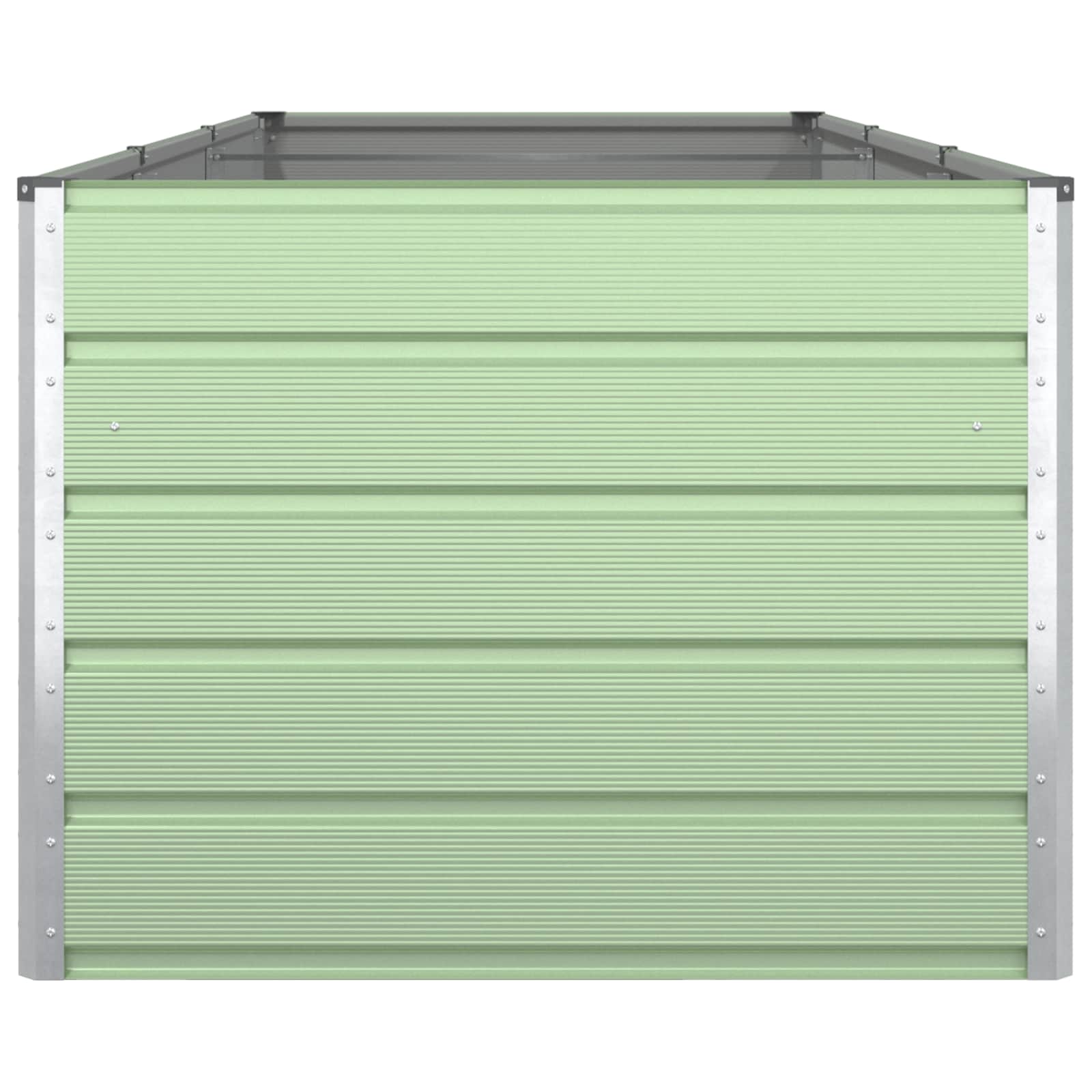 Fioriera Verde Pastello 290 x 100 x 75 cm Acciaio zincato
