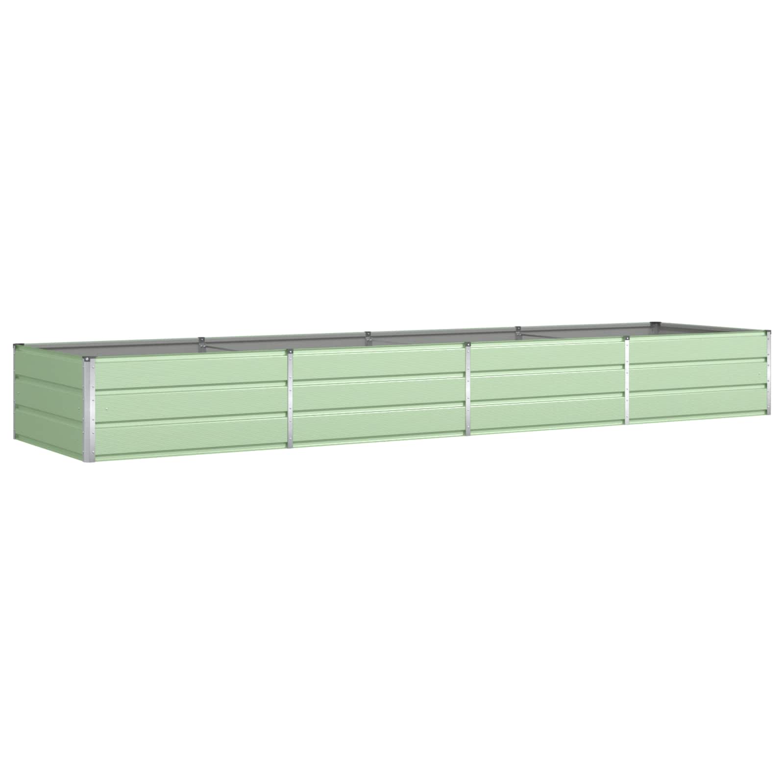 Fioriera Verde Pastello 385 x 100 x 45 cm Acciaio zincato