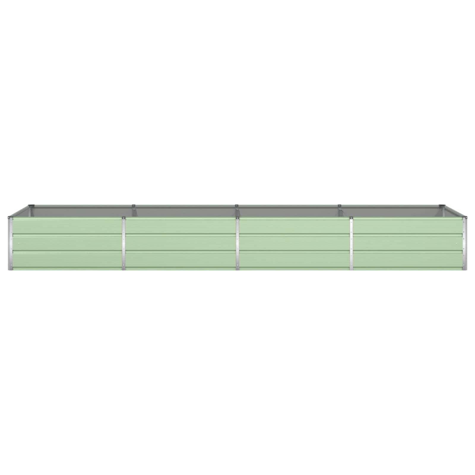 Fioriera Verde Pastello 385 x 100 x 45 cm Acciaio zincato
