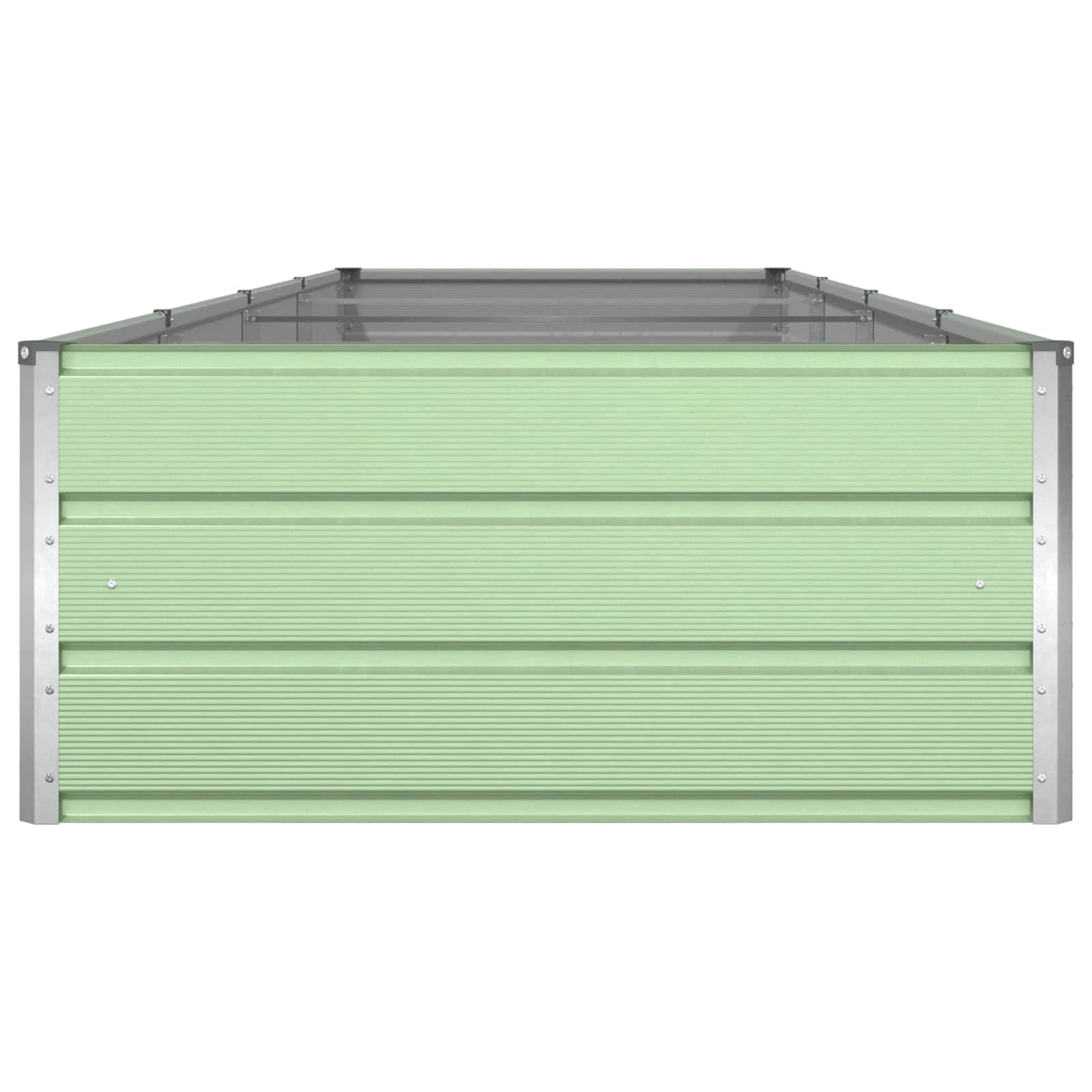 Fioriera Verde Pastello 385 x 100 x 45 cm Acciaio zincato